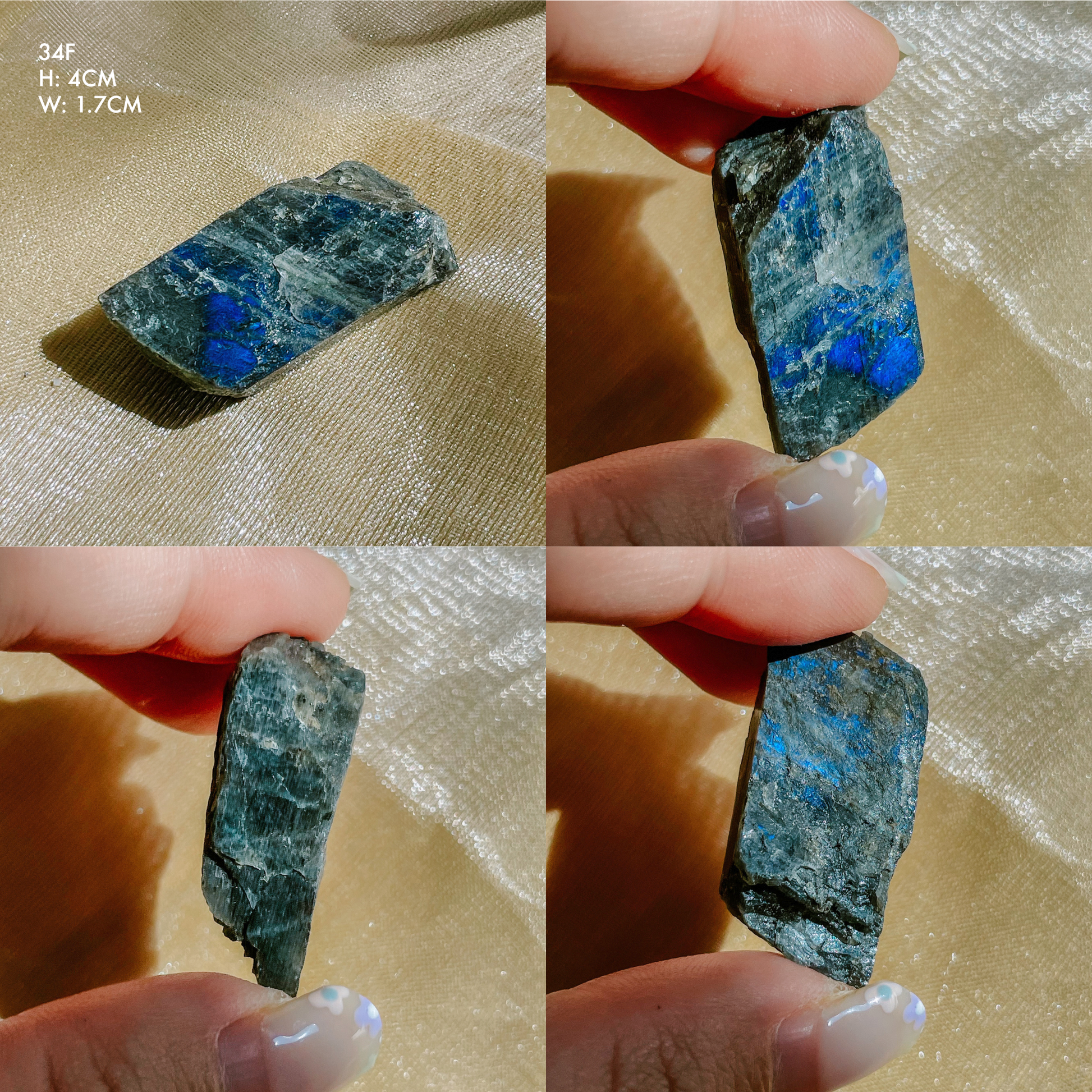 Raw Flashy Spectrolite from Finland