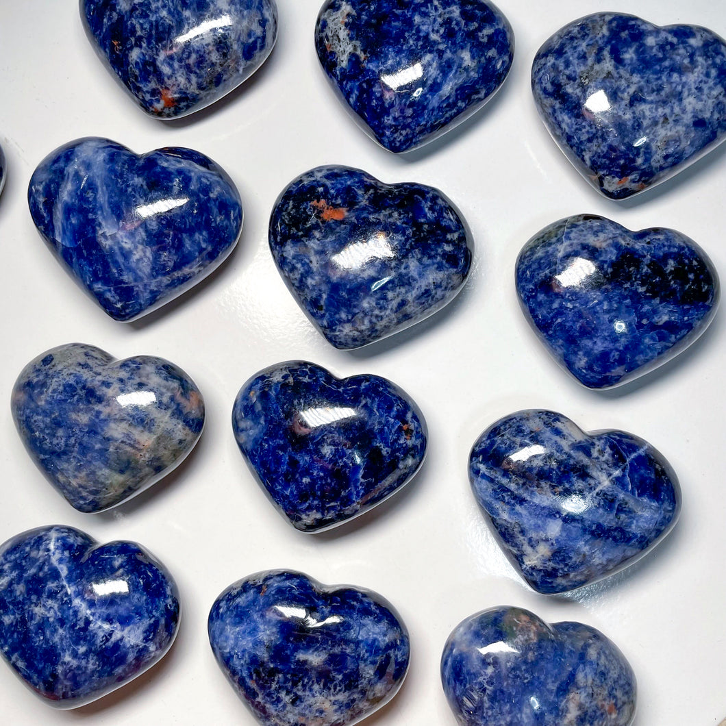 Sodalite Hearts and Palms