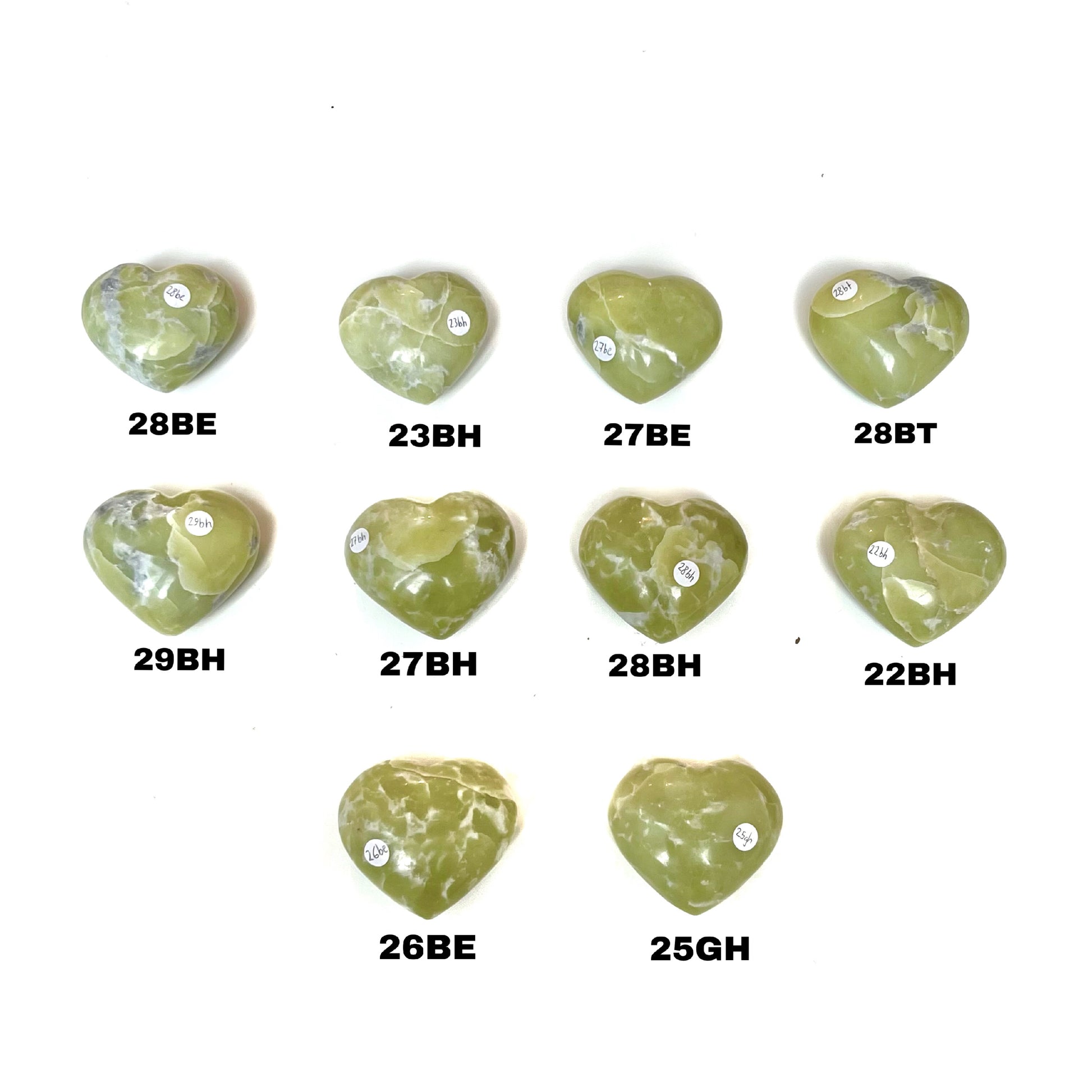 Bowenite Hearts for the Heart Chakra