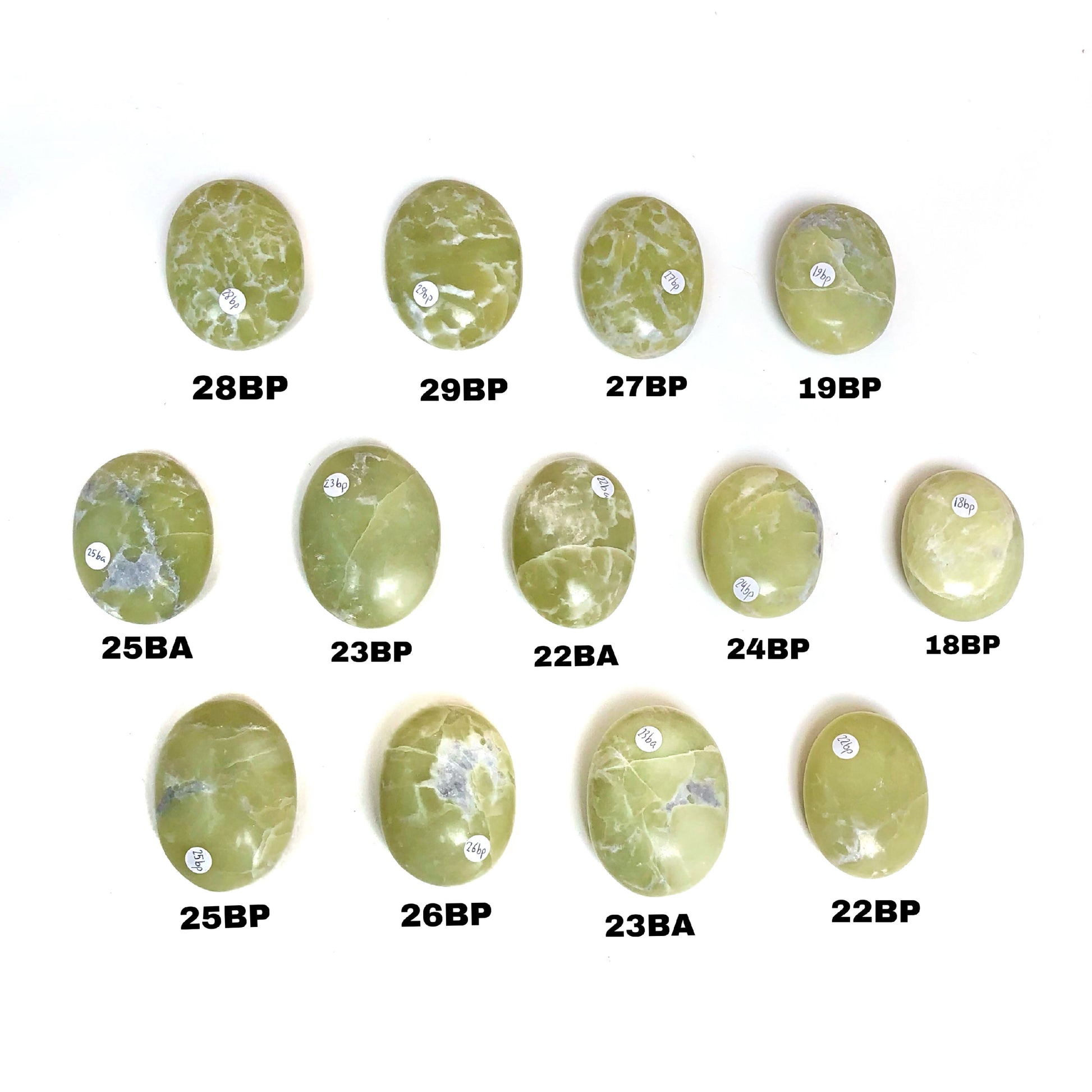 Bowenite Palmstones for the Heart Chakra