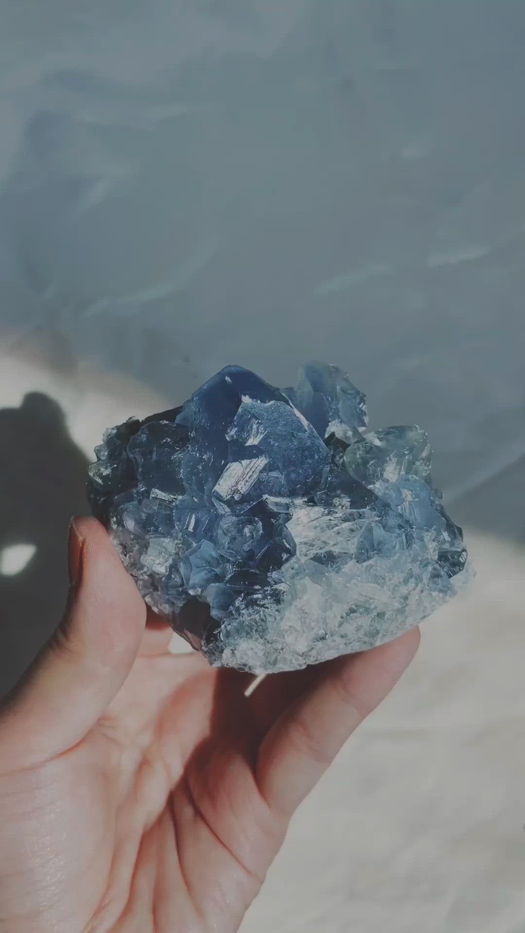 Celestite Clusters from Madagascar