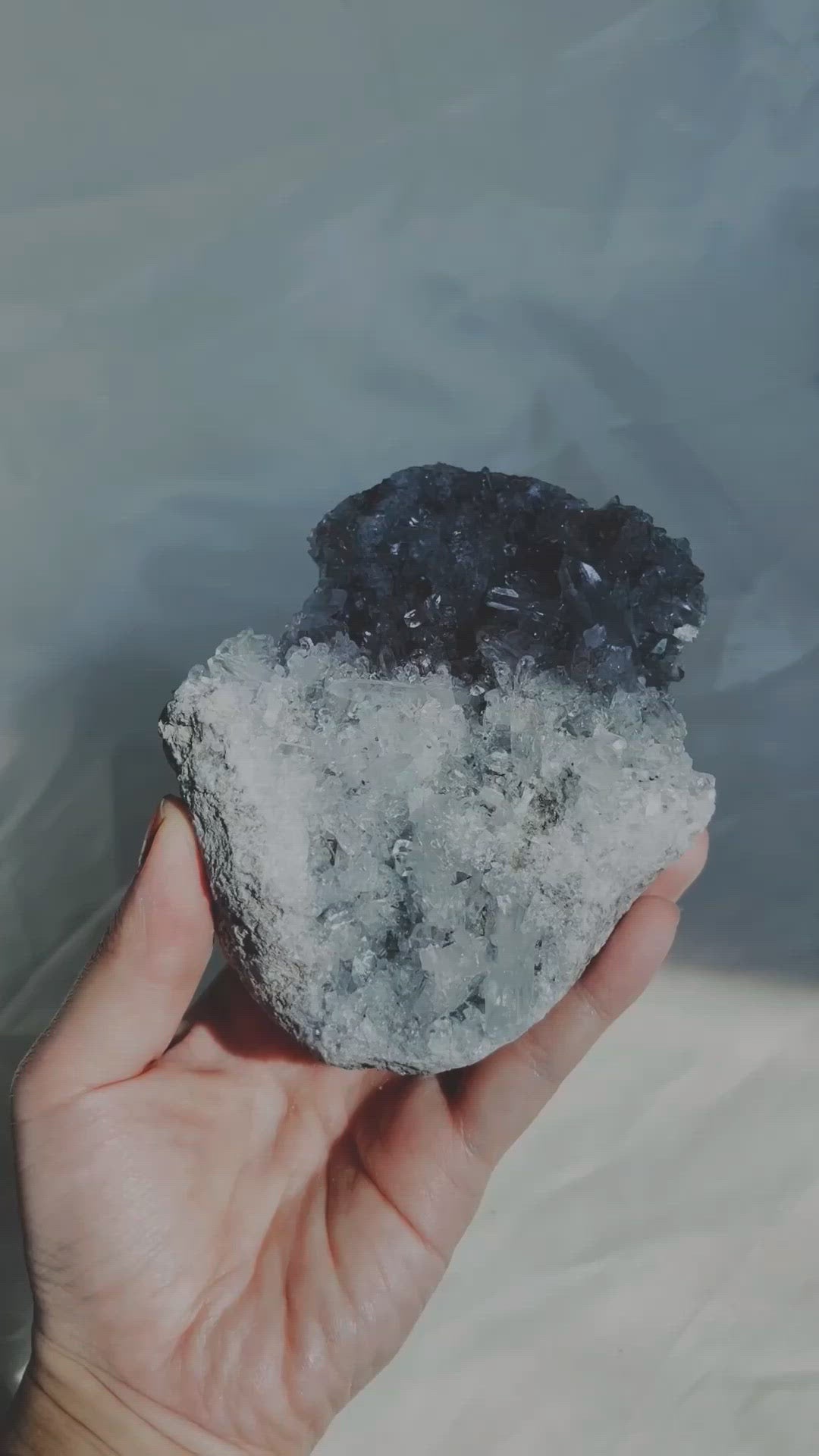 Celestite Clusters from Madagascar