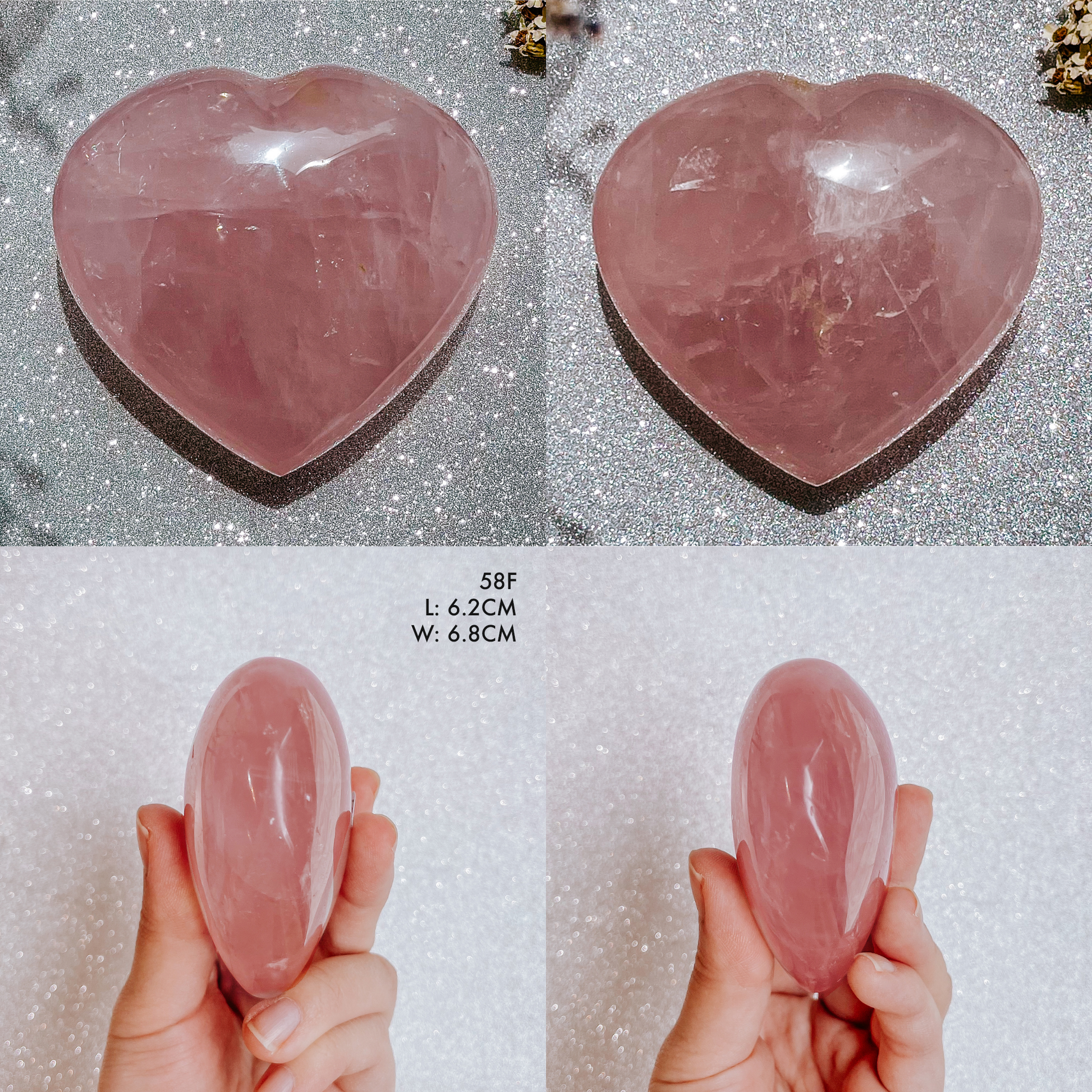 Rose Quartz Madagascar Heart