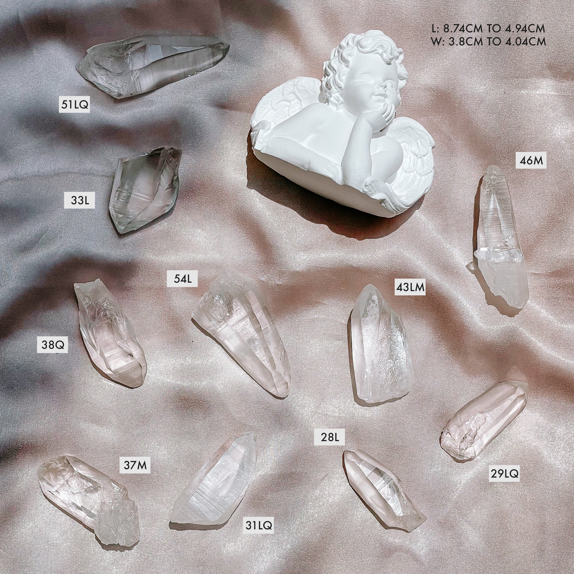 Lemurian Quartz Crystals