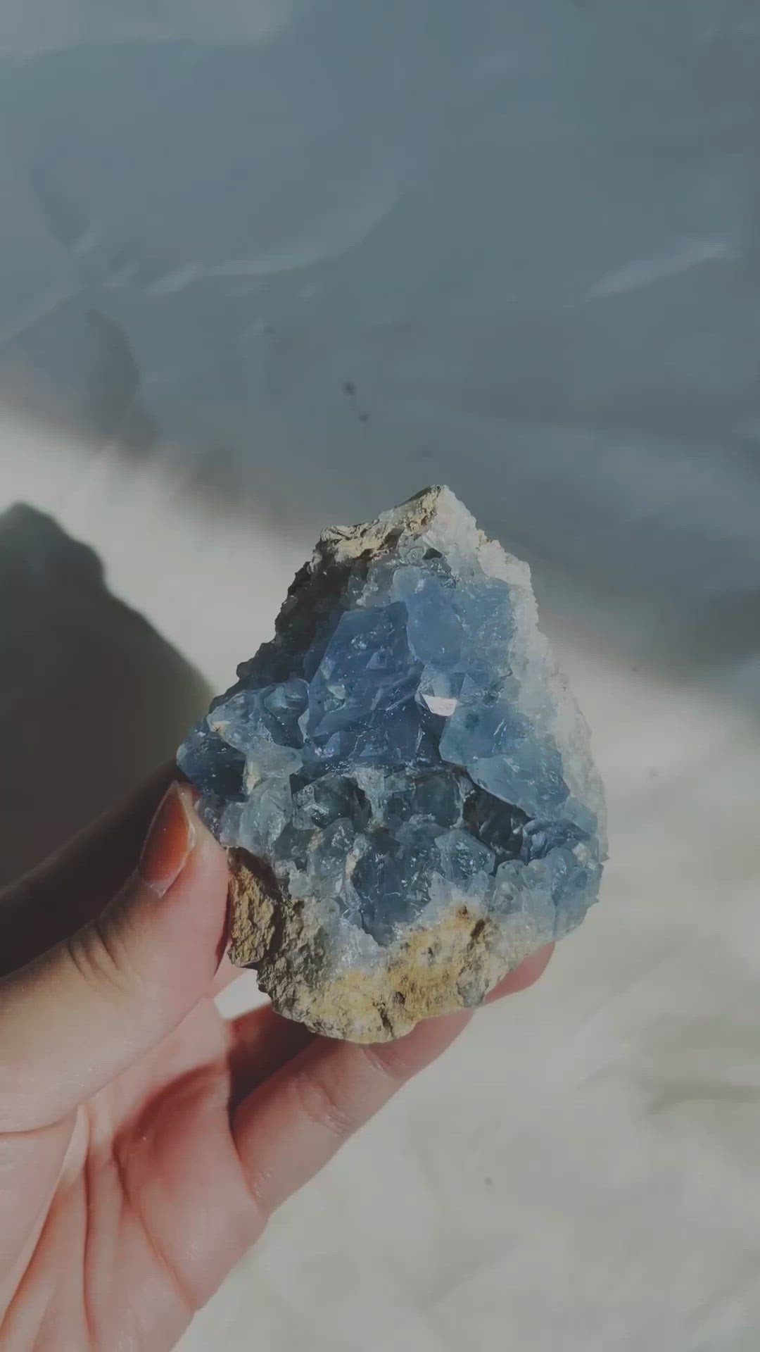Celestite Clusters from Madagascar