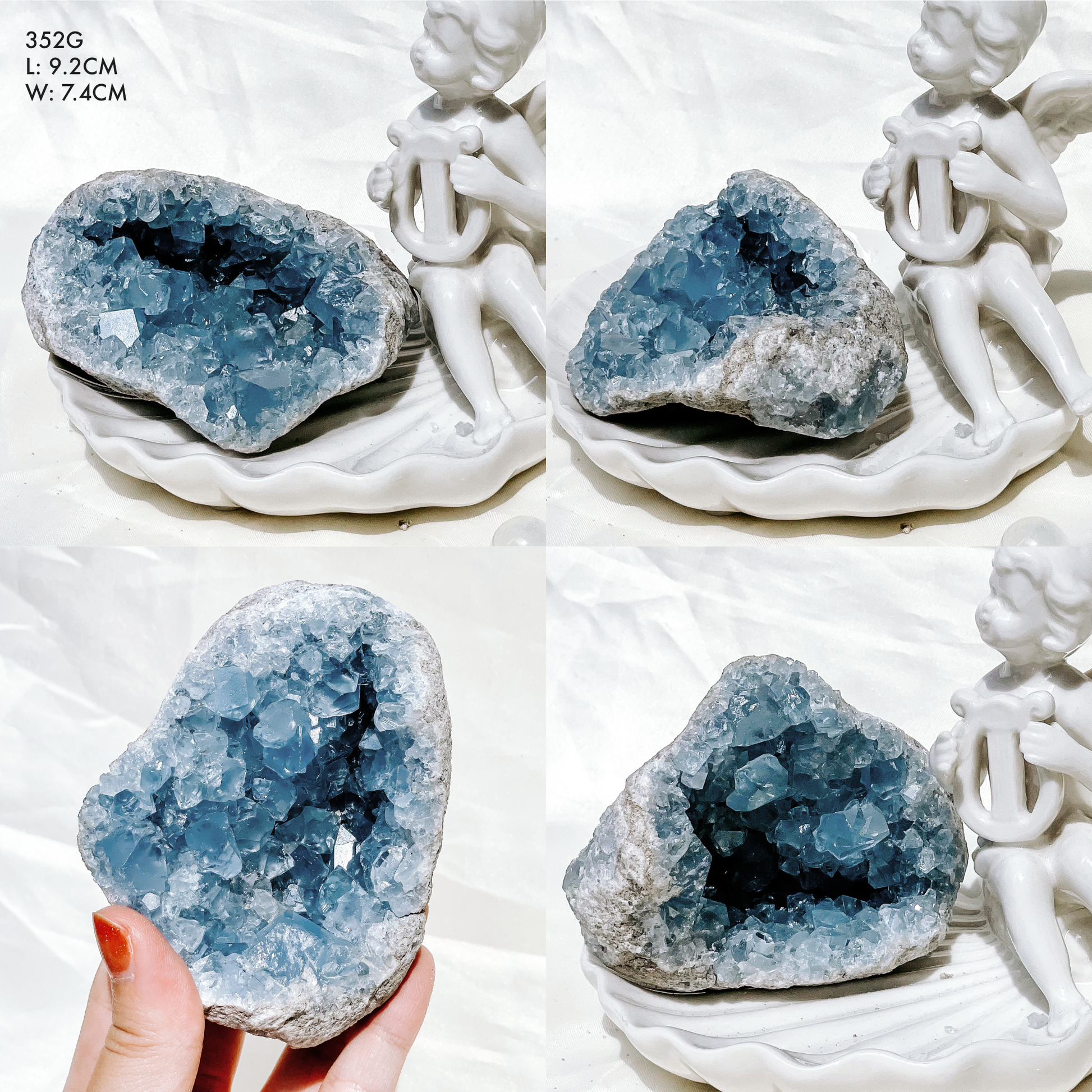 Celestite Clusters from Madagascar