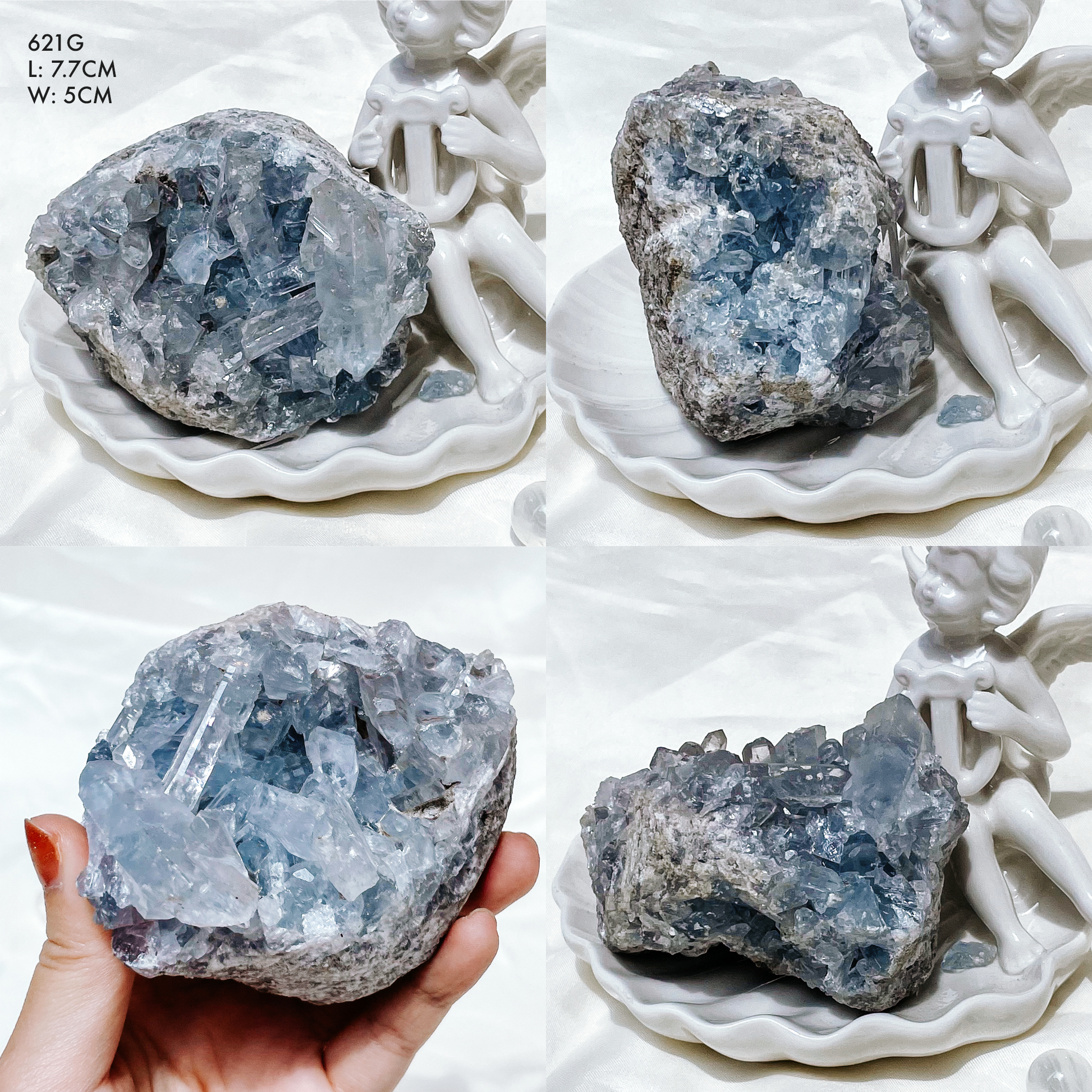 Celestite Clusters from Madagascar