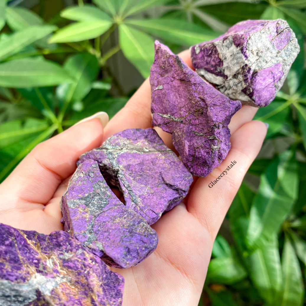 Purpurite Raw Specimens from Namibia Manganese Iron Phosphate
