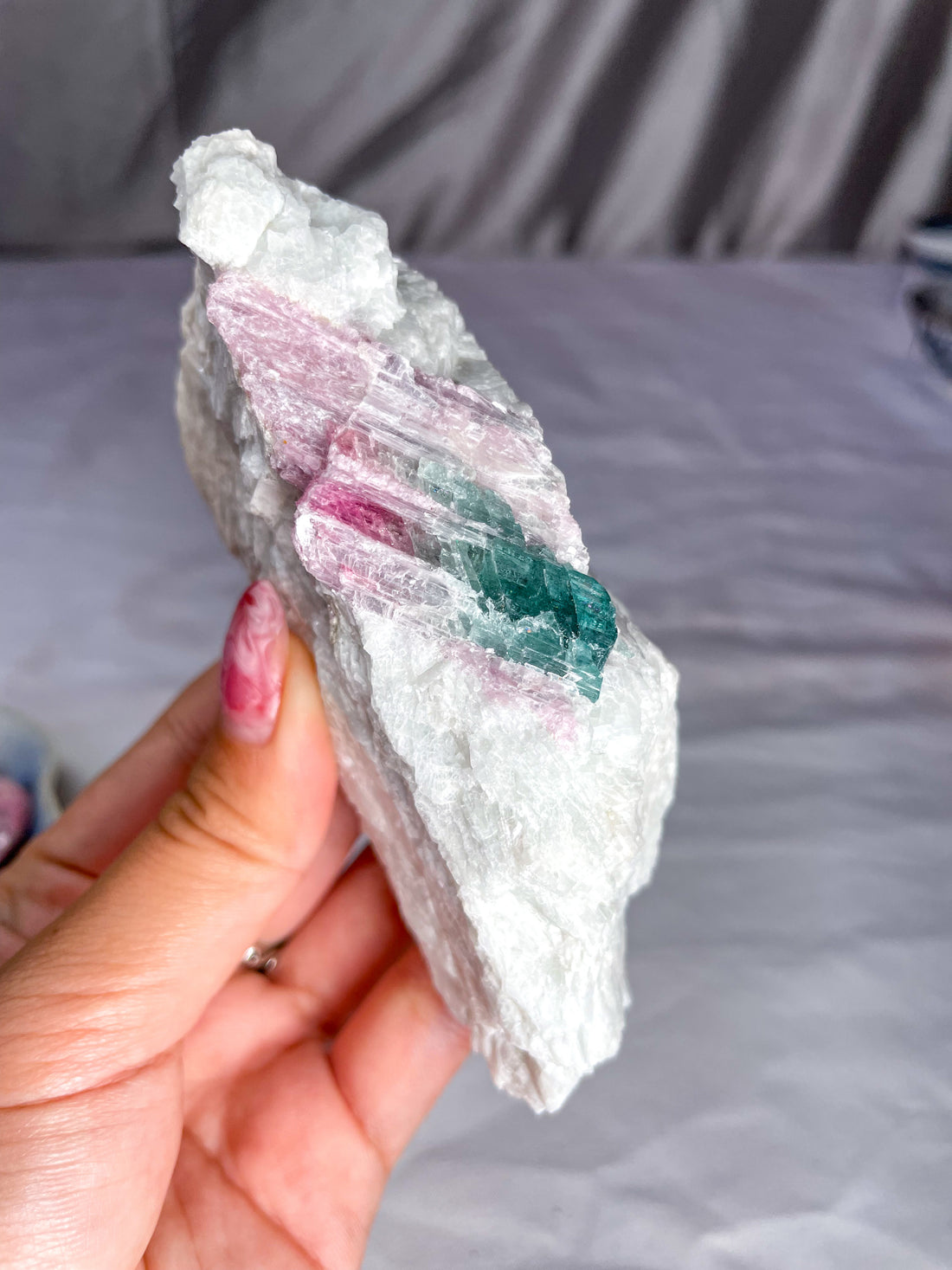 Watermelon tourmaline crystal
