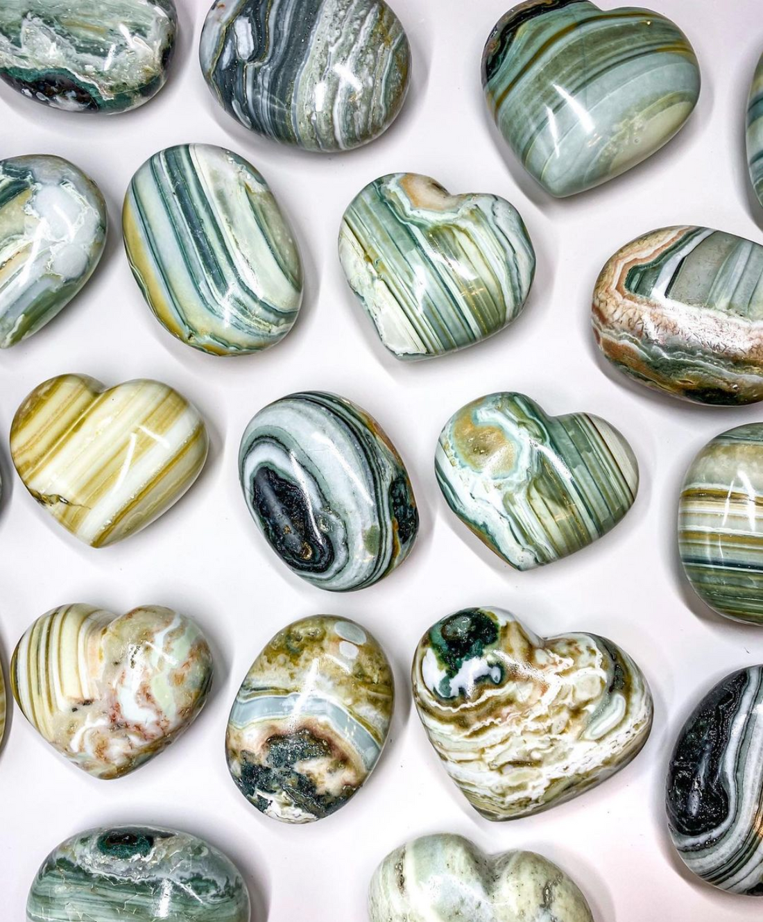 Yellow Green Banded Agate