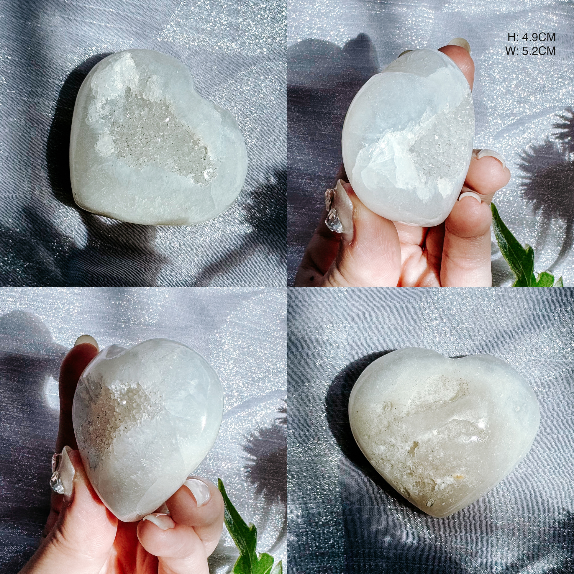 Druzy Agate Hearts