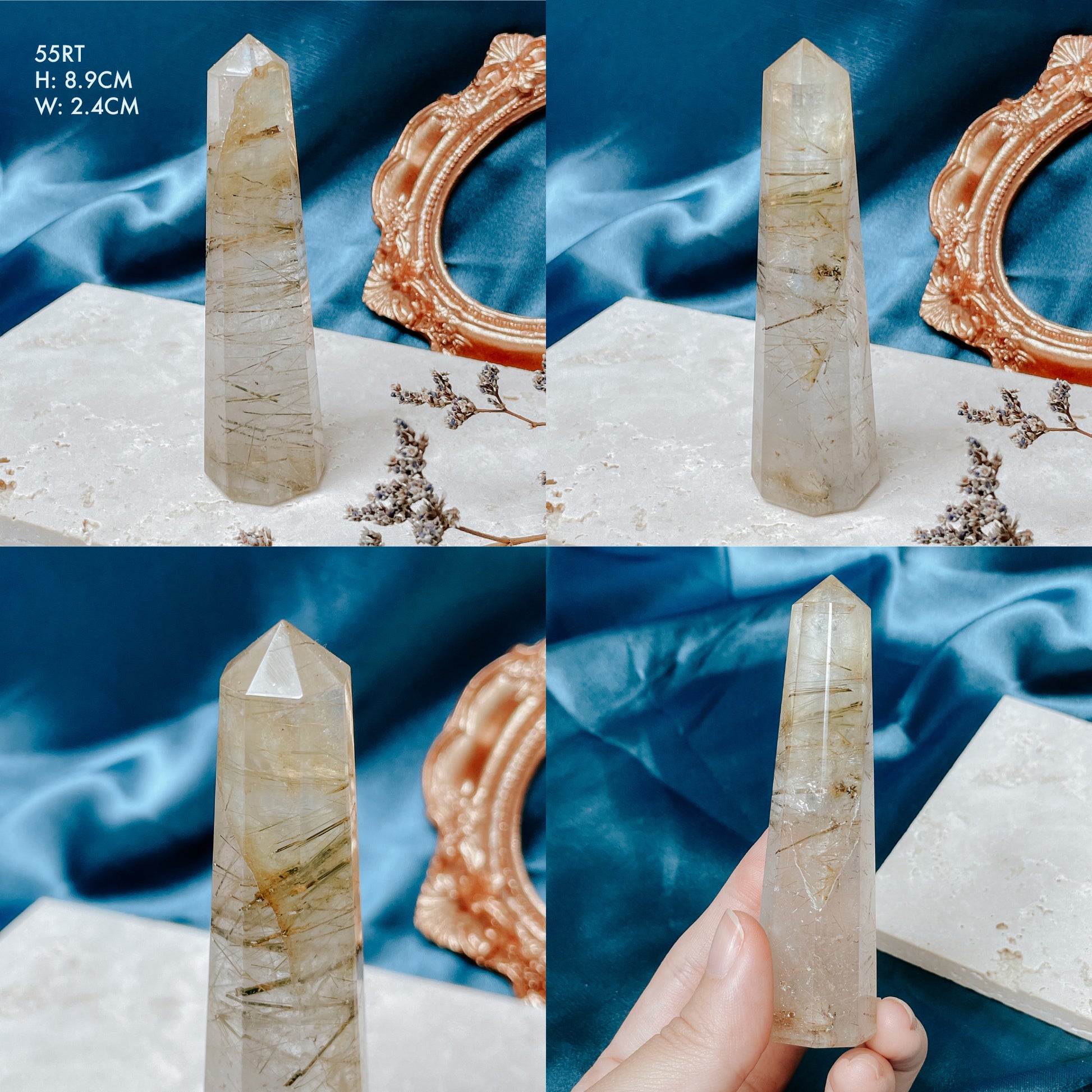 Golden Rutilated Quartz Towers