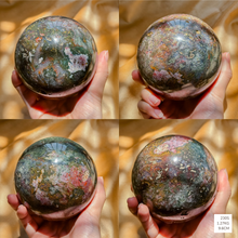Load image into Gallery viewer, Earthy Ocean Jasper sphere (Large)
