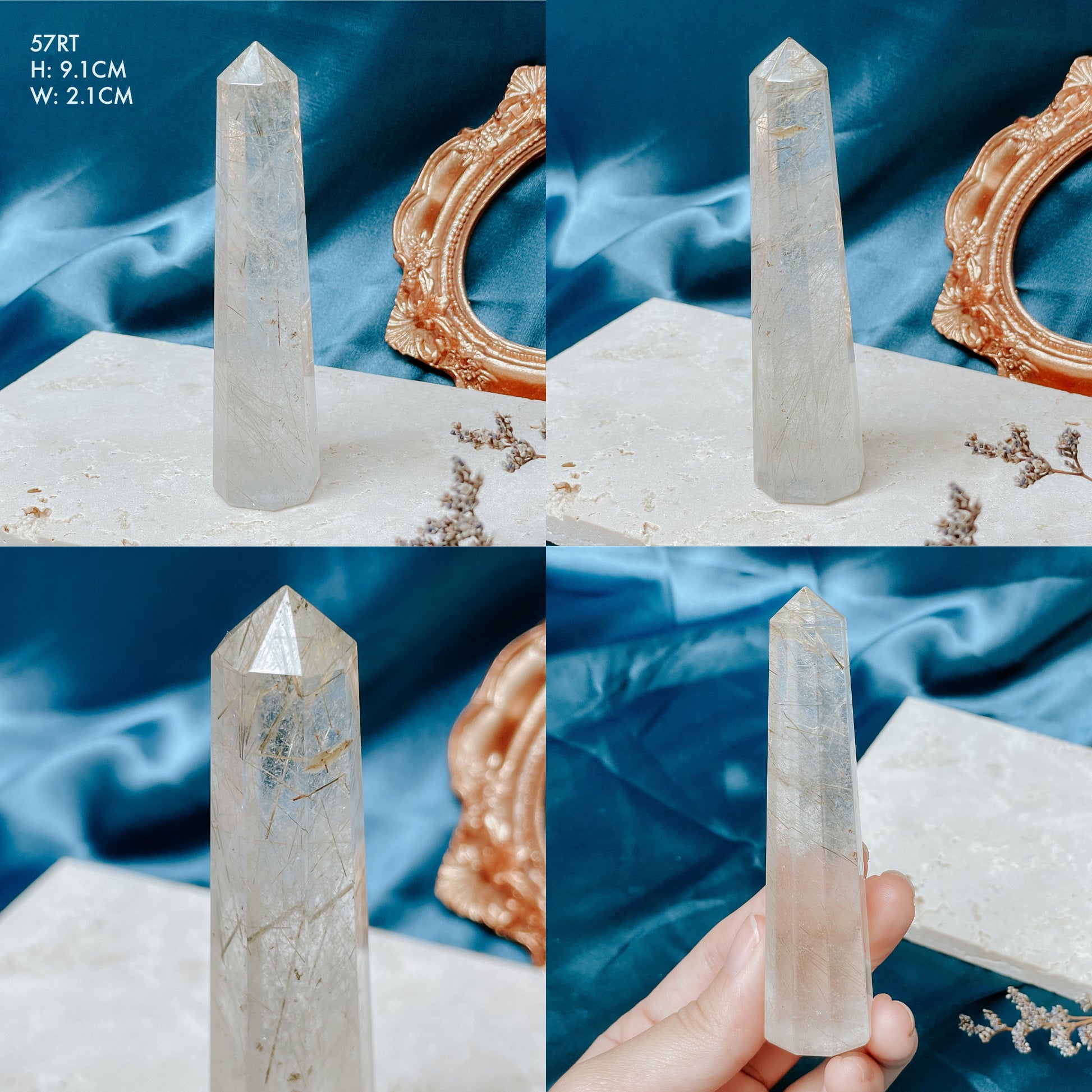 Golden Rutilated Quartz Towers