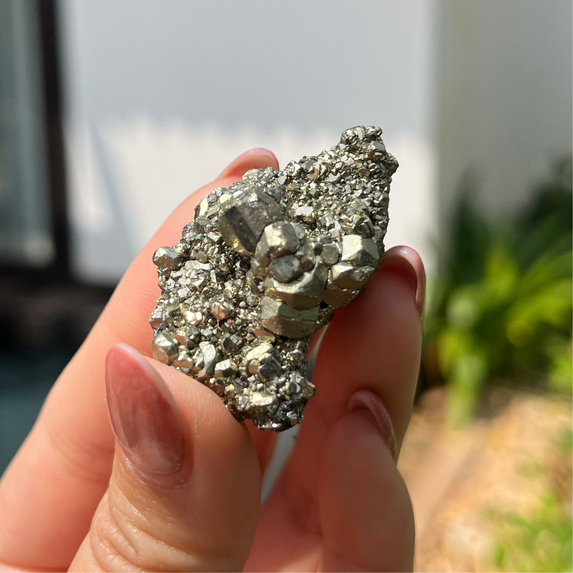 Druzy Pyrite clusters from Peru