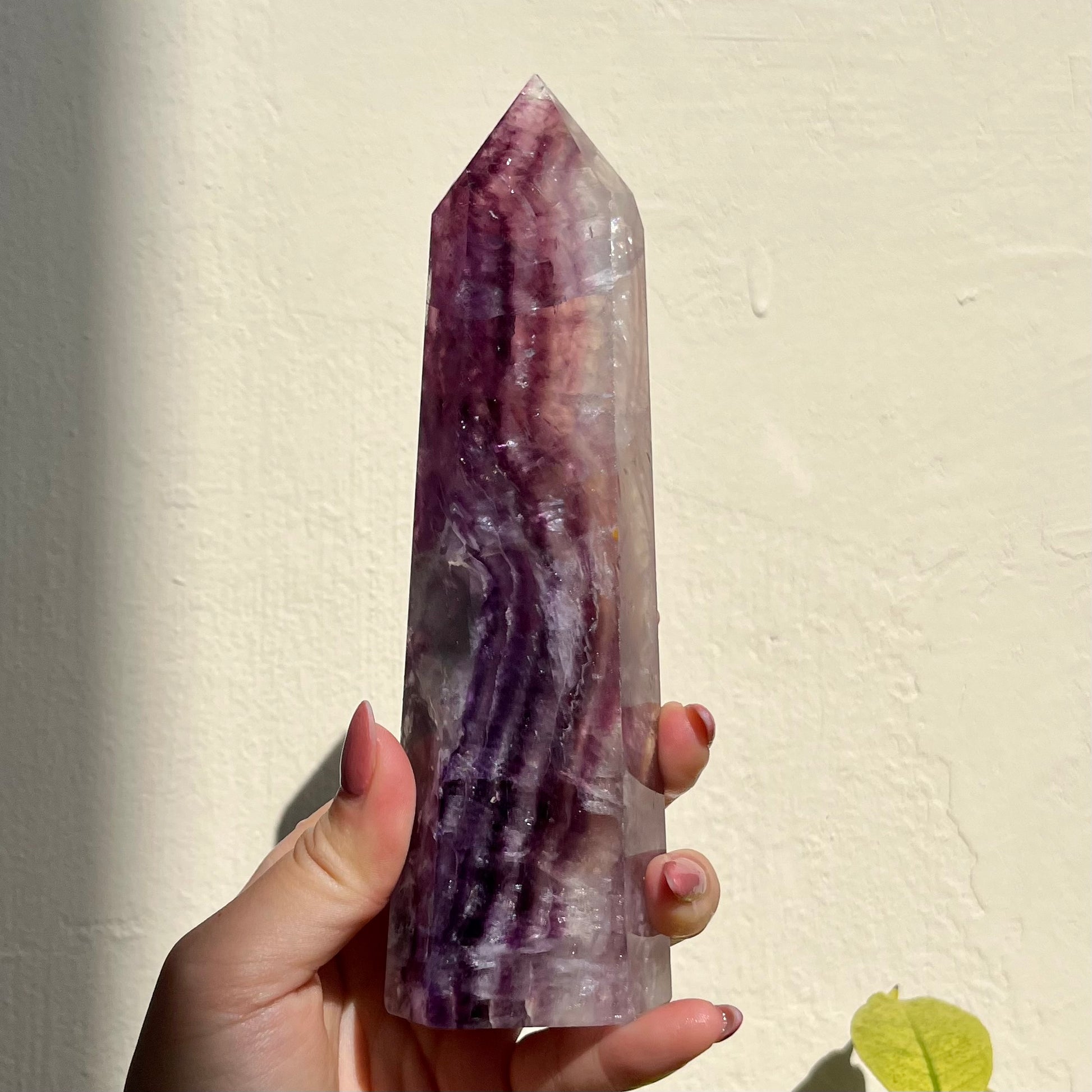 Banded Galaxy Fluorite Tower