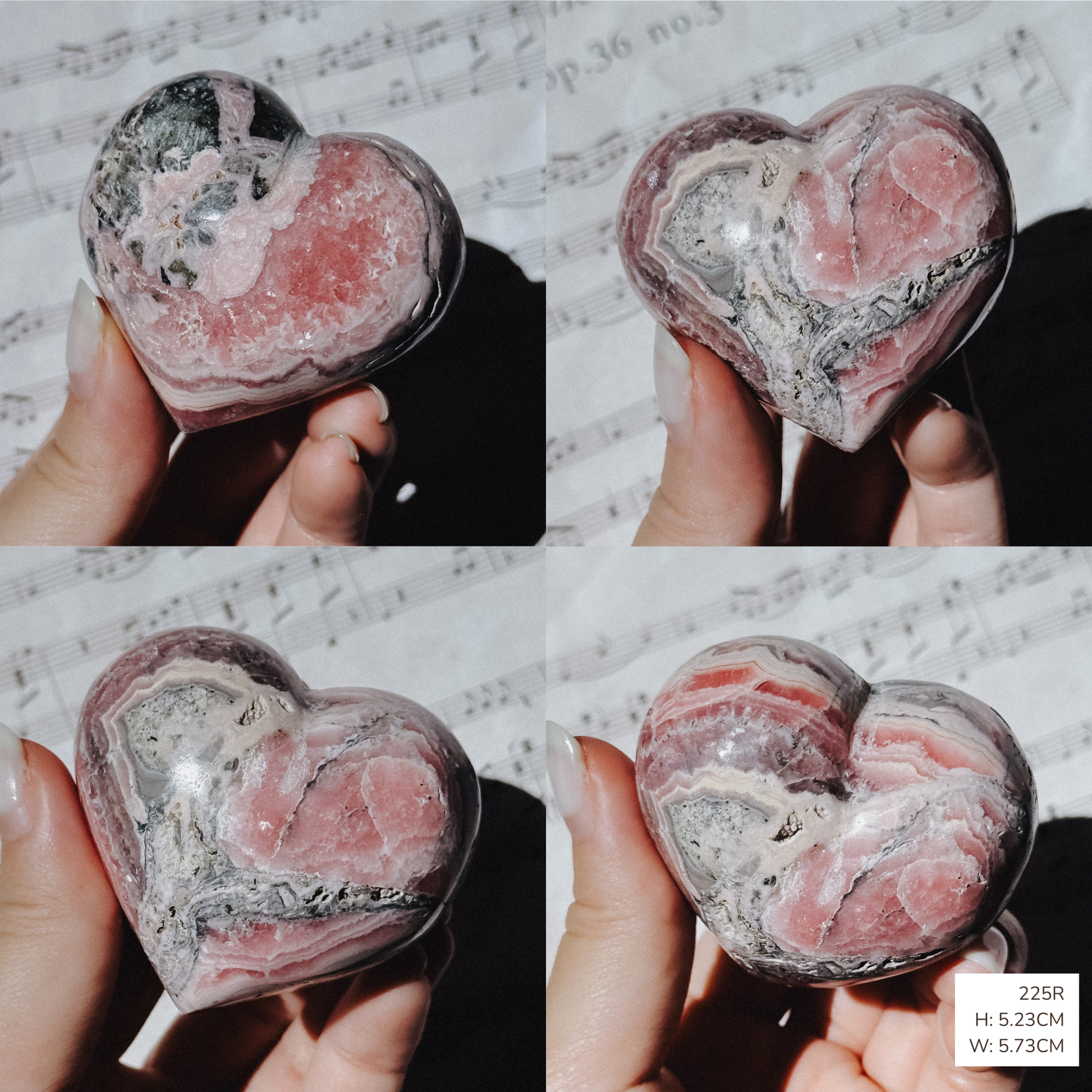 Polished Rhodocrosite from Peru