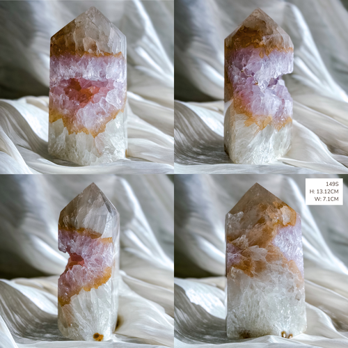 Lavender Druzy Agate Quartz tower