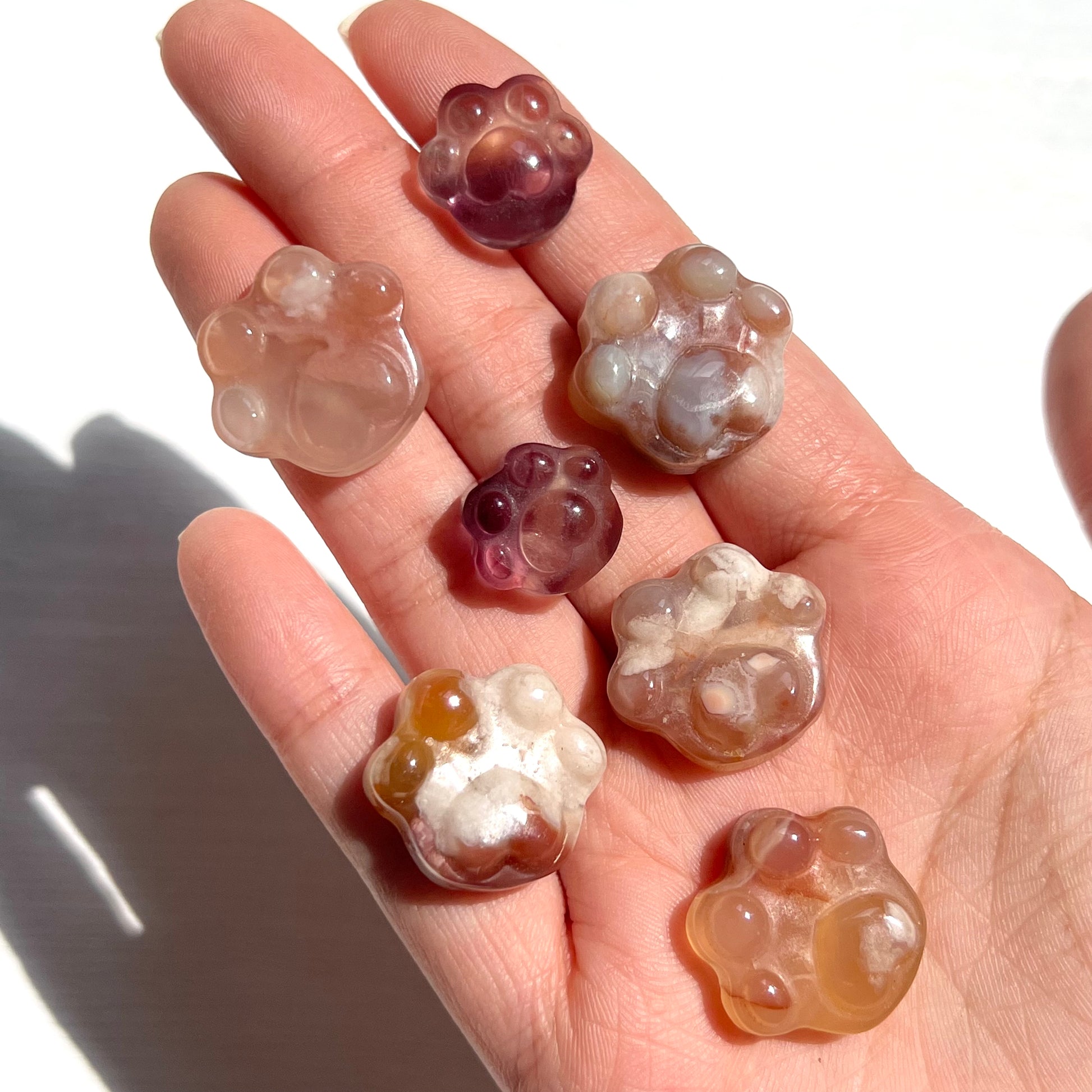 Large Flower Agate Paw