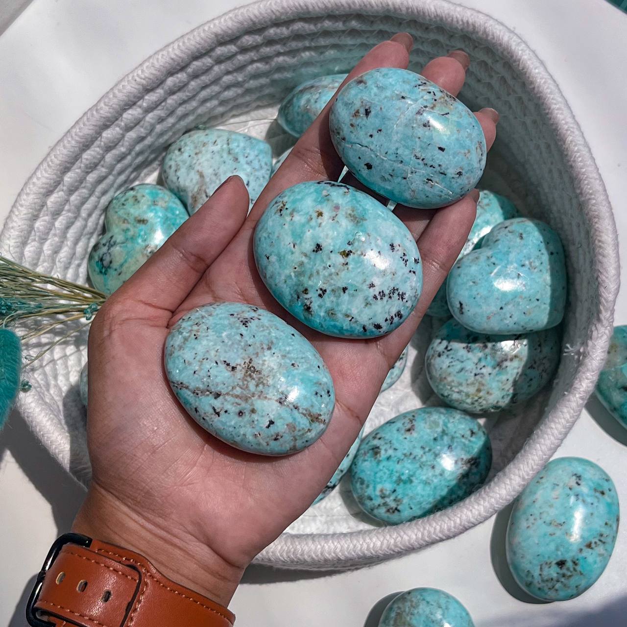 Chrysoprase Hearts and Palms
