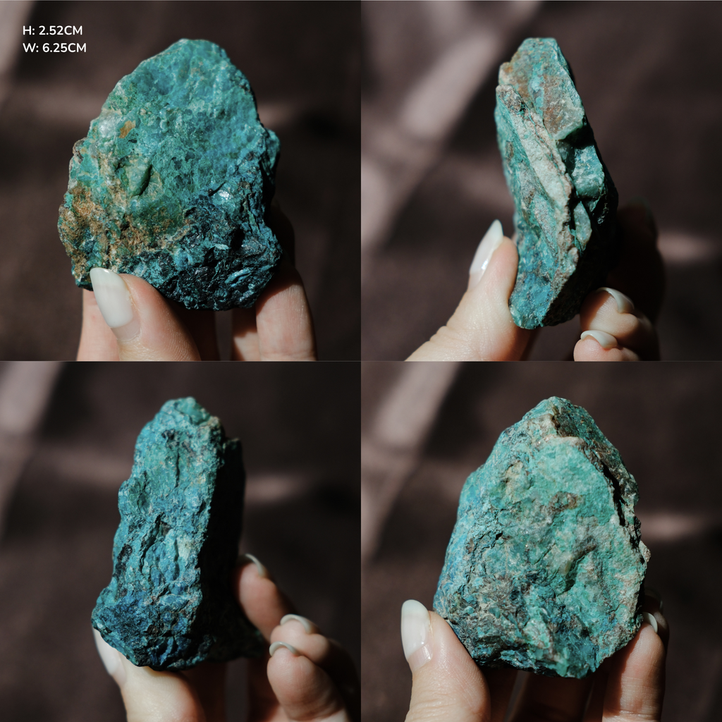 Chrysocolla Azurite on matrix