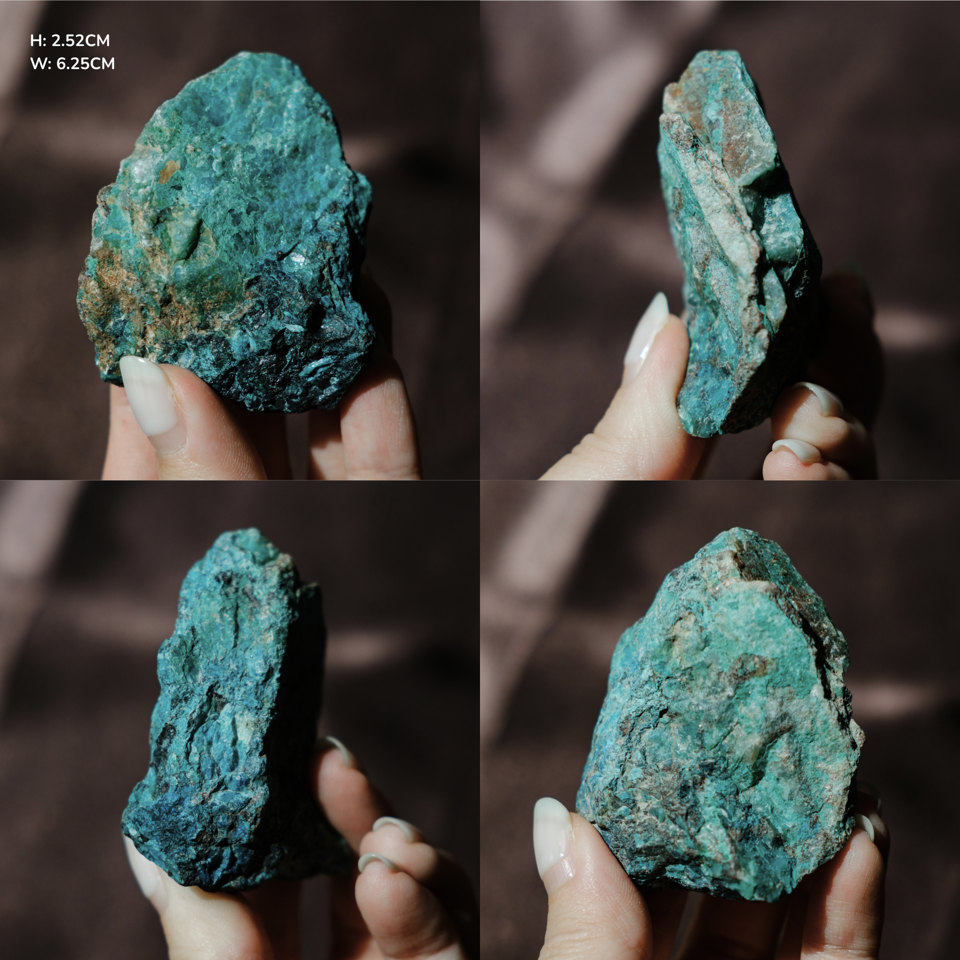 Chrysocolla Azurite on matrix
