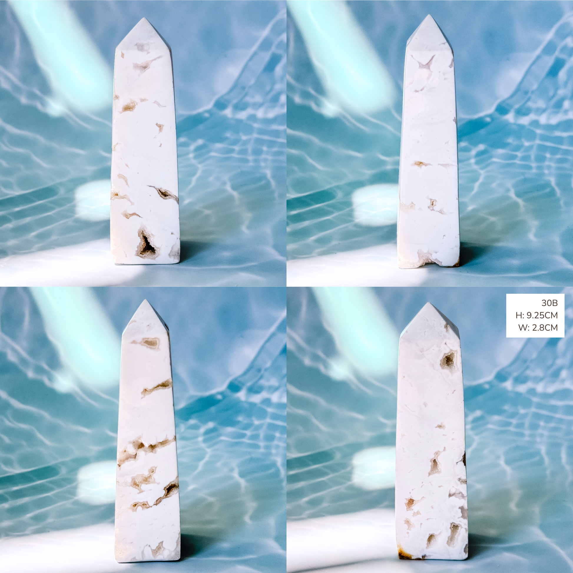 White Druzy Towers