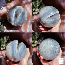 Load image into Gallery viewer, Huge Druzy Agate sphere
