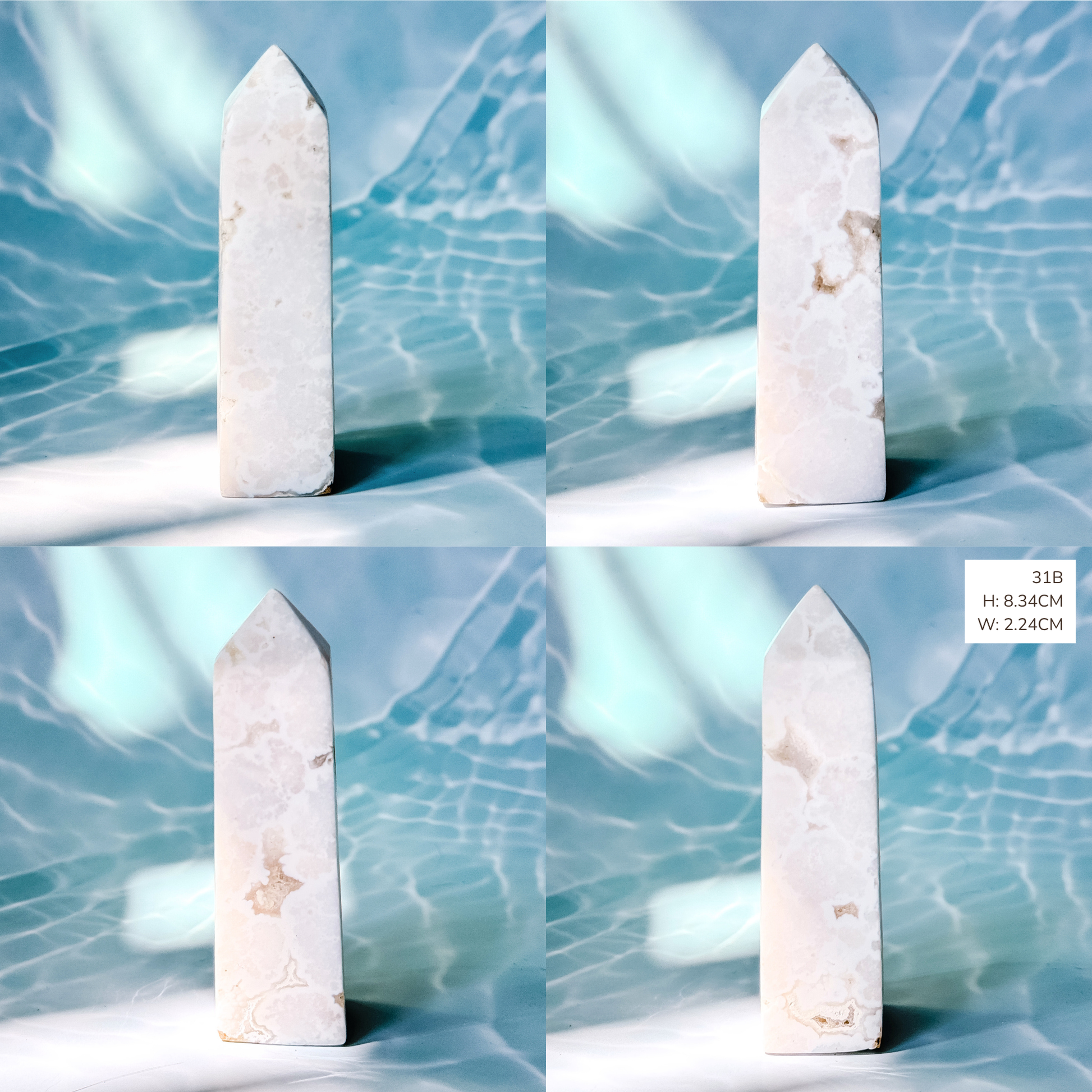 White Druzy Towers