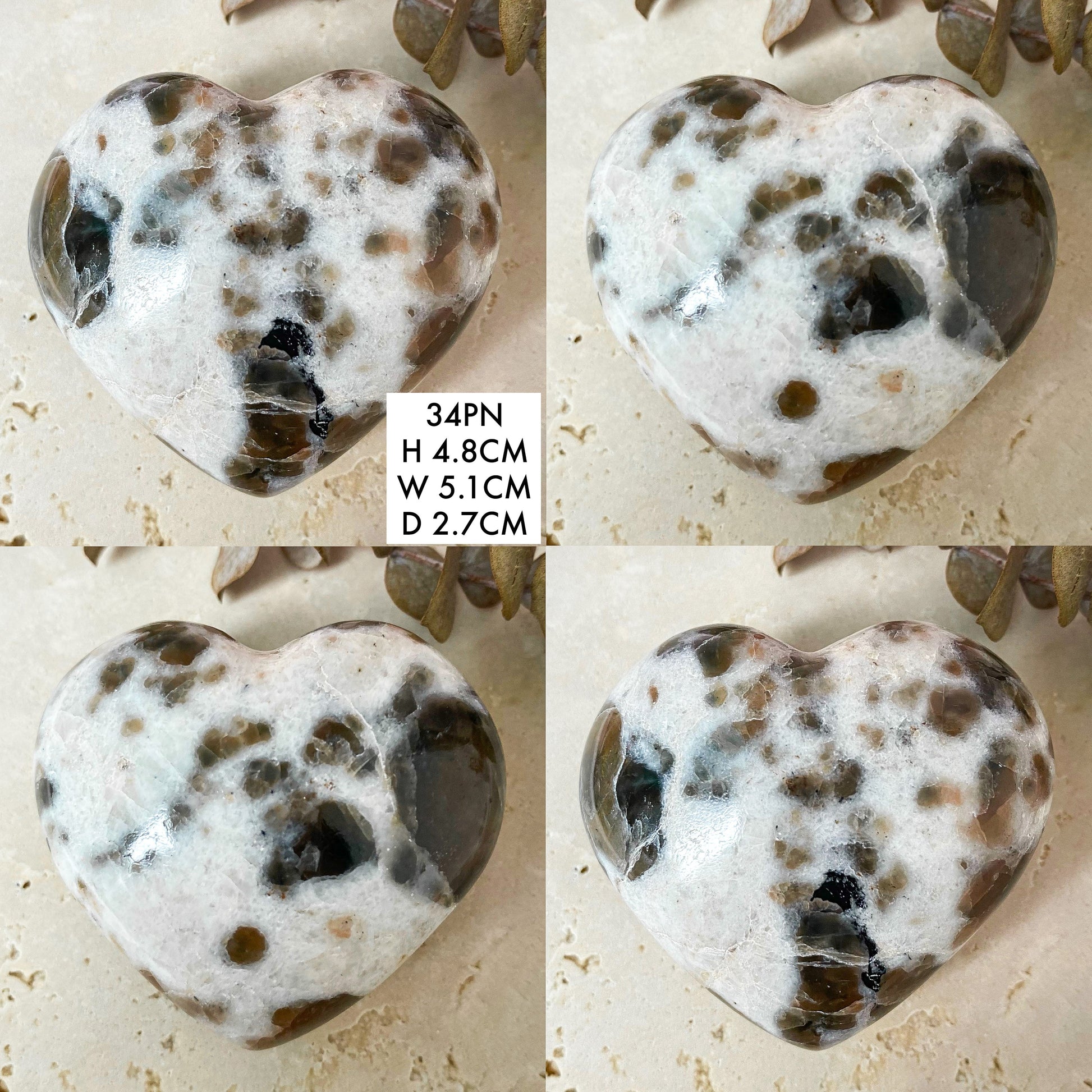 Polarity Moonstone Palms and Hearts