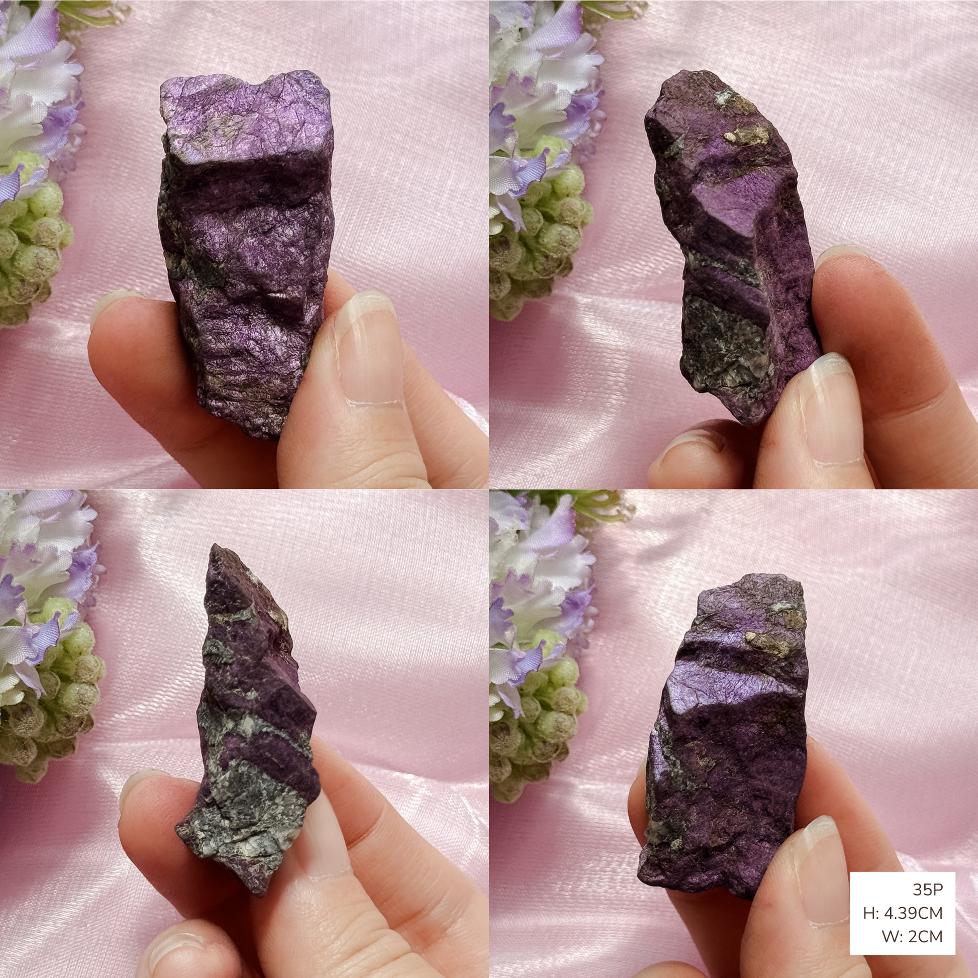 Purpurite Raw Specimens from Namibia