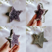 Load image into Gallery viewer, Amethyst Druzy Star from Brazil
