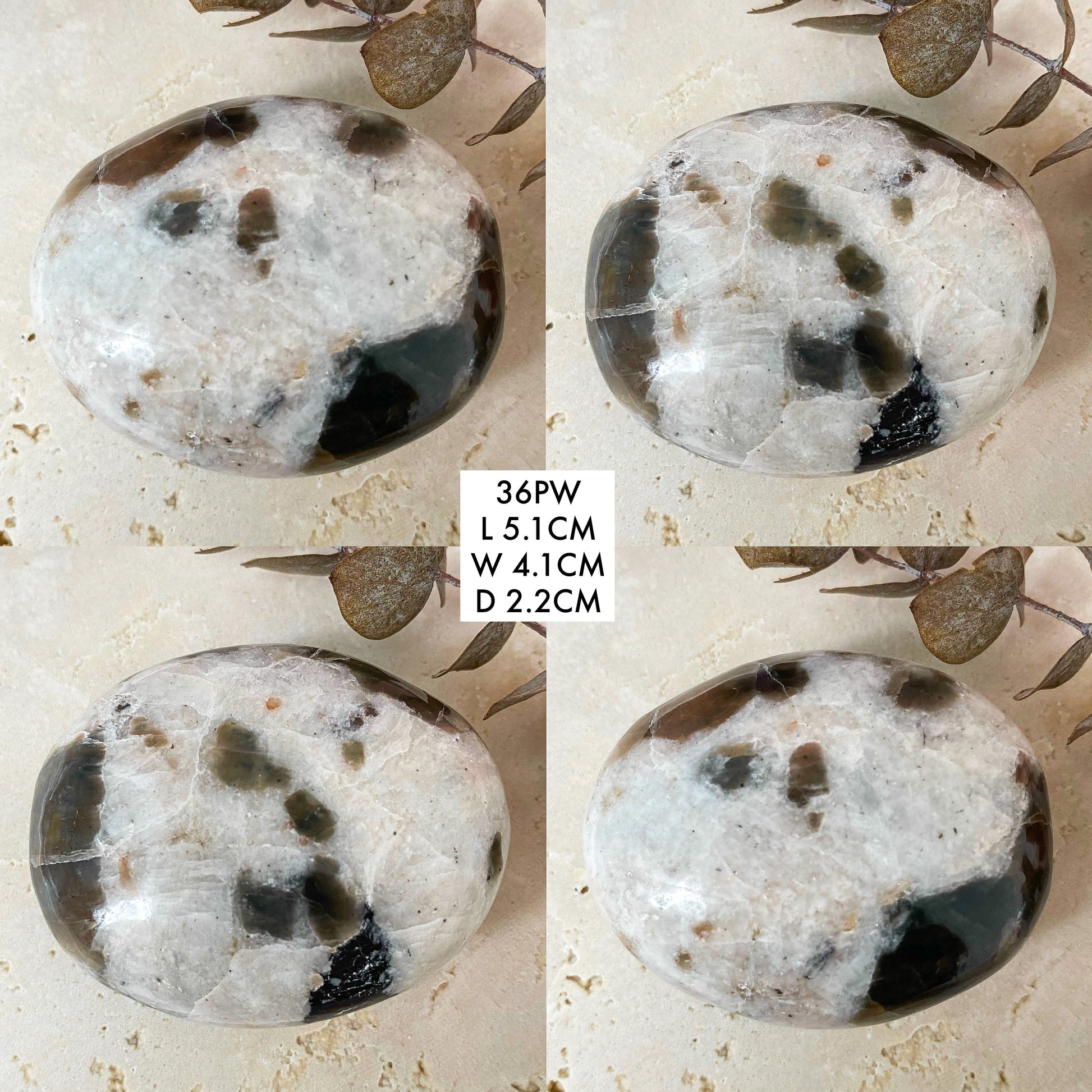Polarity Moonstone Palms and Hearts