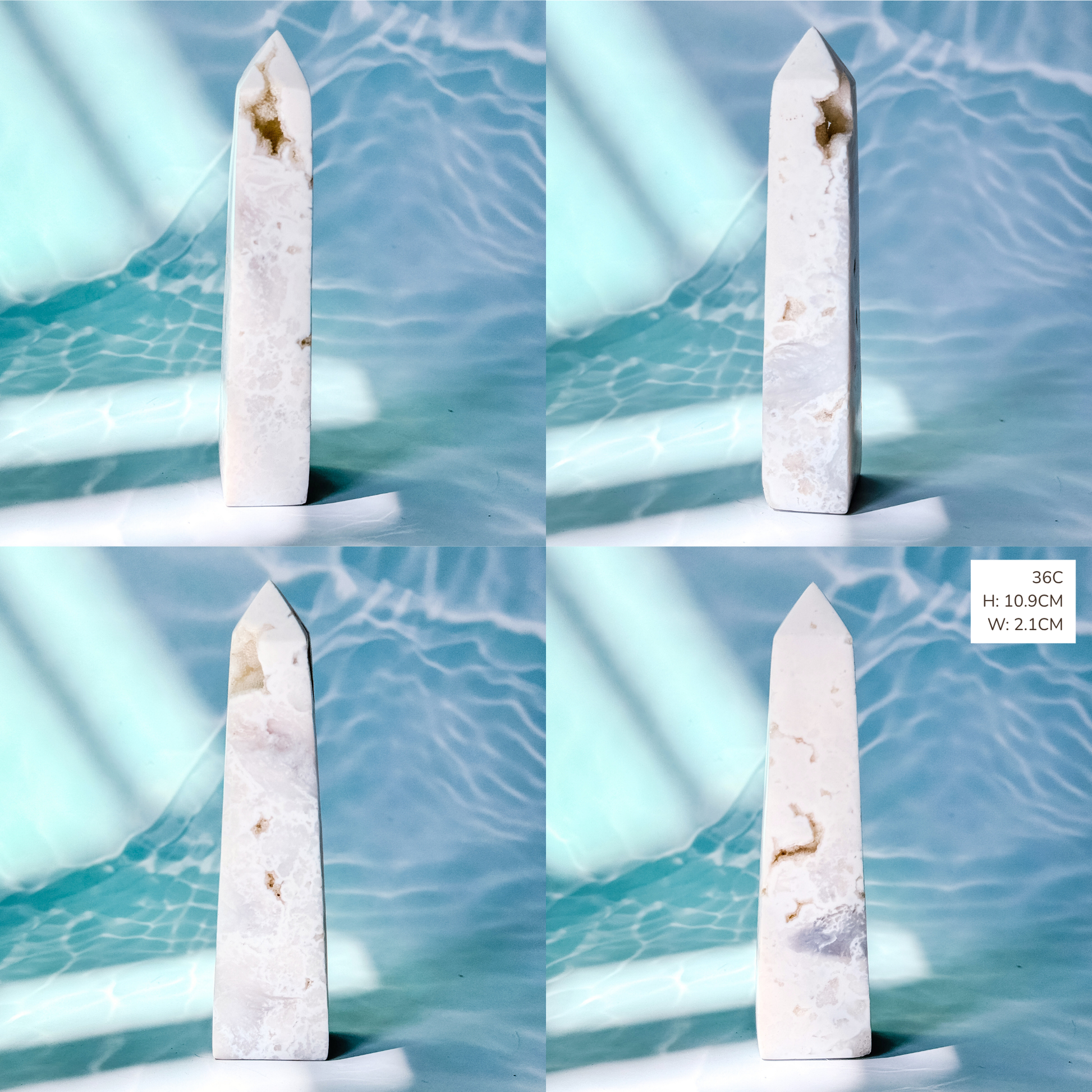 White Druzy Towers