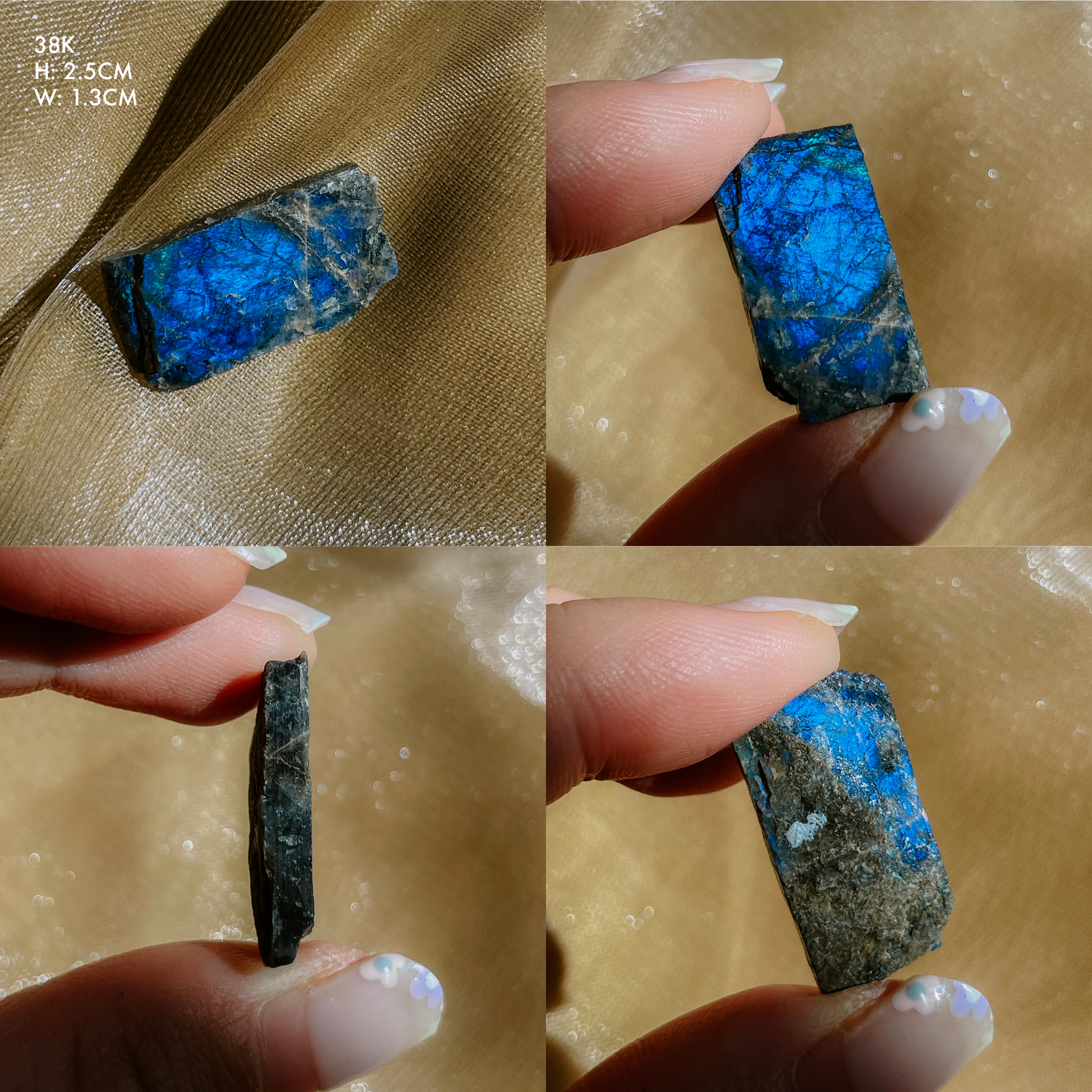Raw Flashy Spectrolite from Finland