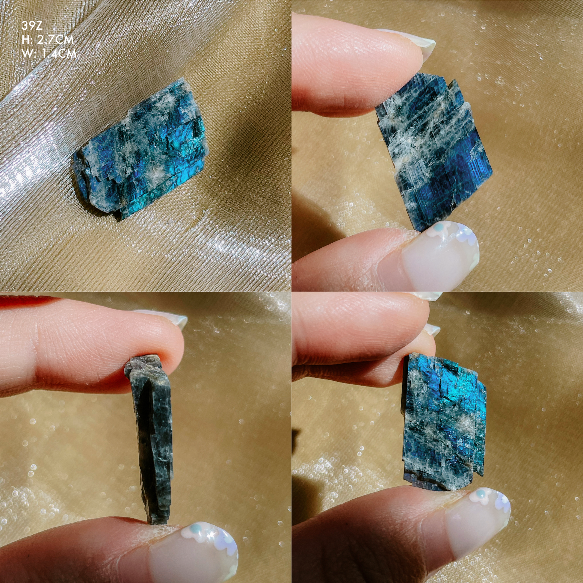 Raw Flashy Spectrolite from Finland
