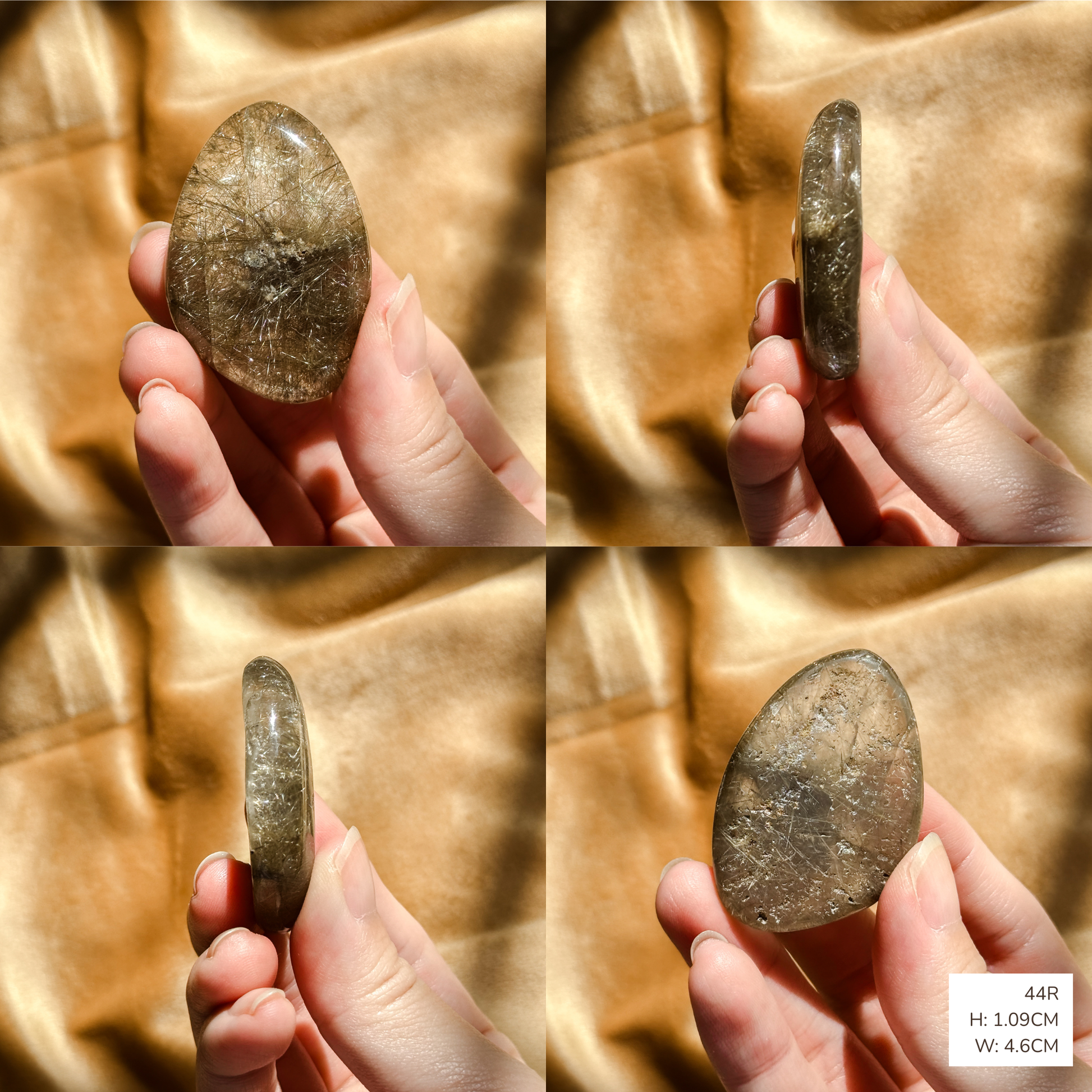 Rutilated Garden Quartz Lenses