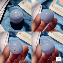 Load image into Gallery viewer, Blue Lace Agate Spheres
