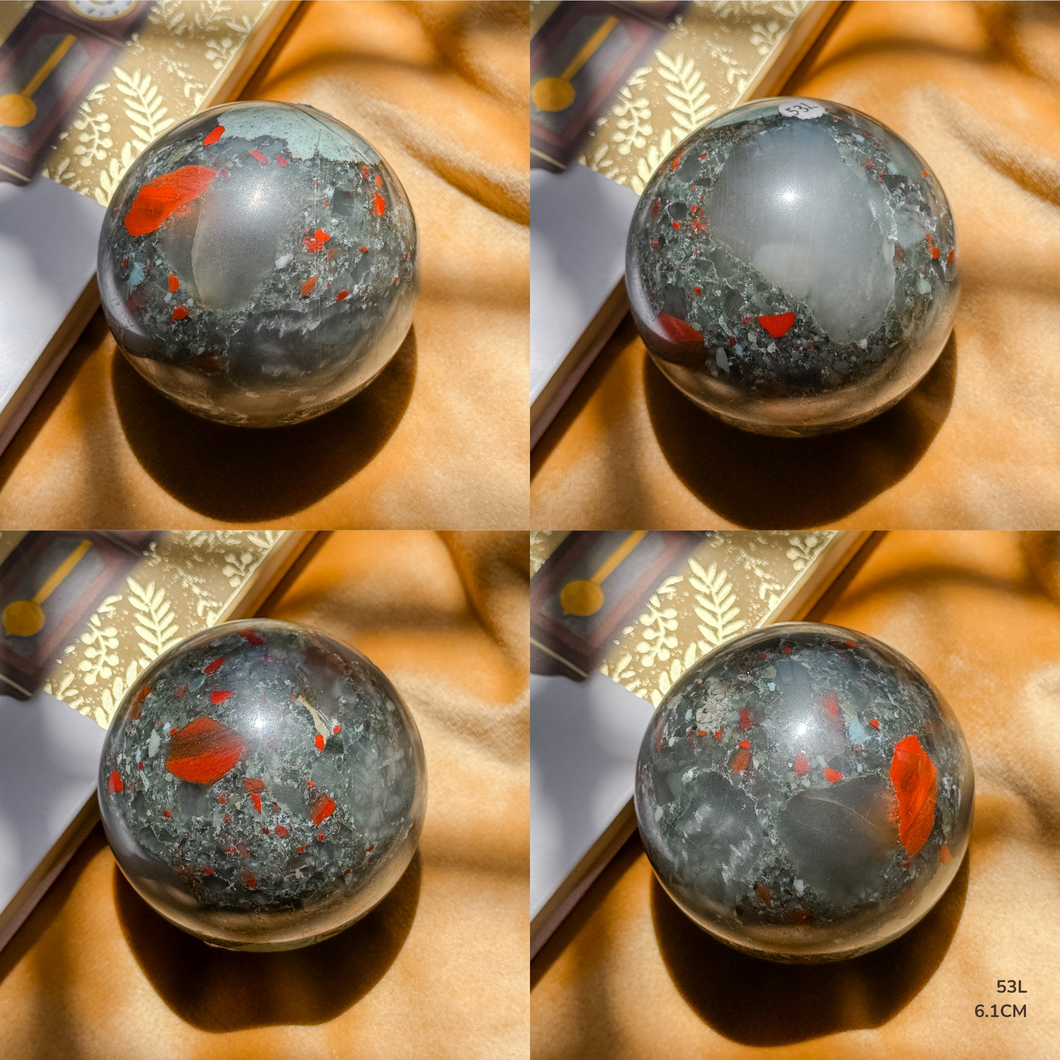 Rare Bloodstone Sphere