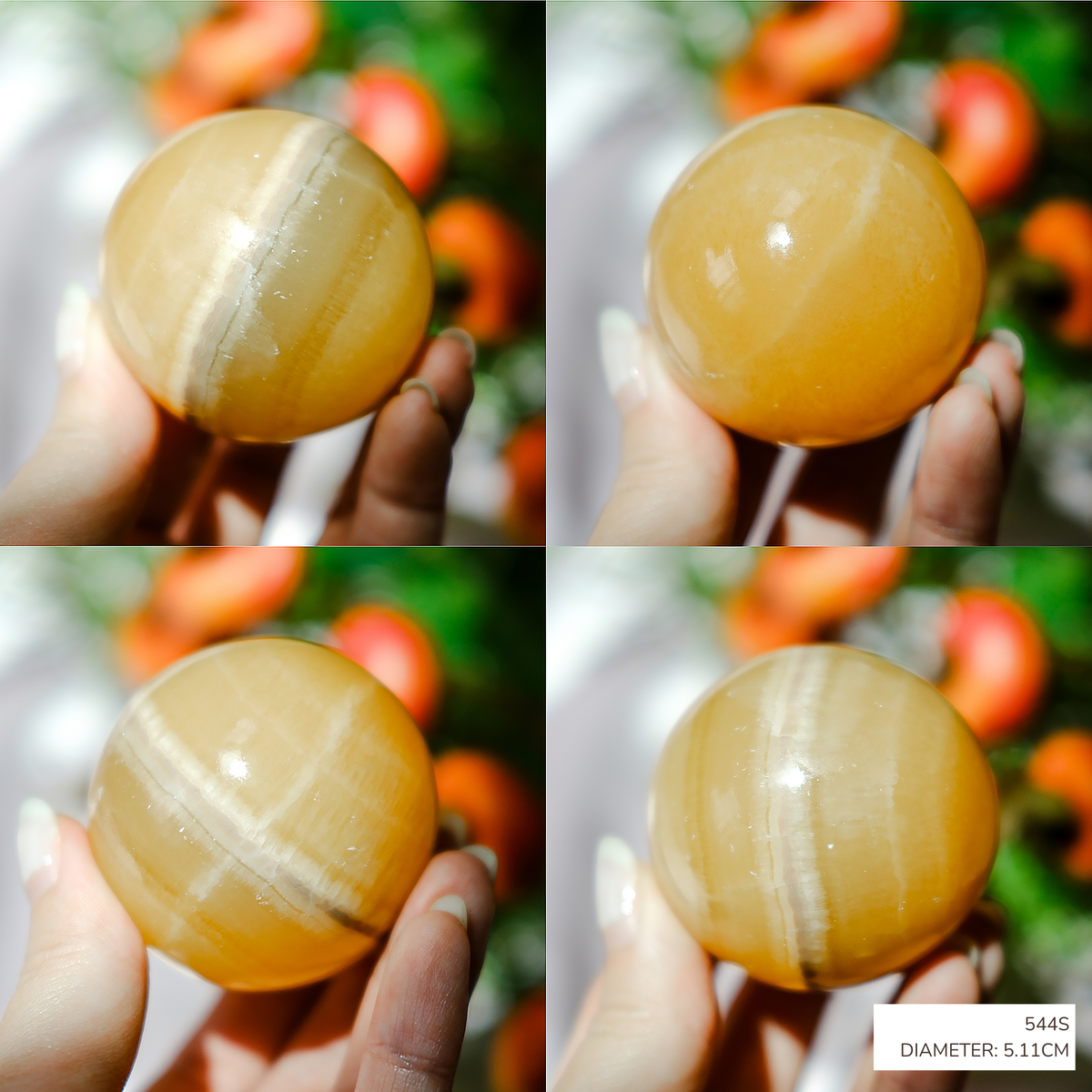 Orange Calcite Sphere