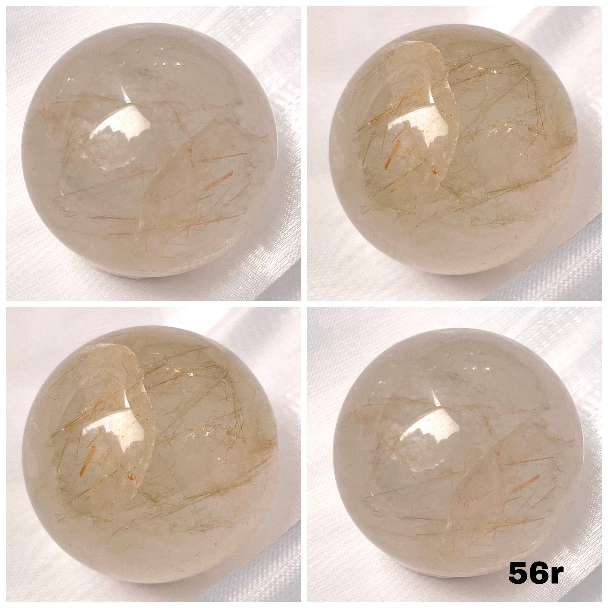 Golden Rutilated Quartz Mini Spheres