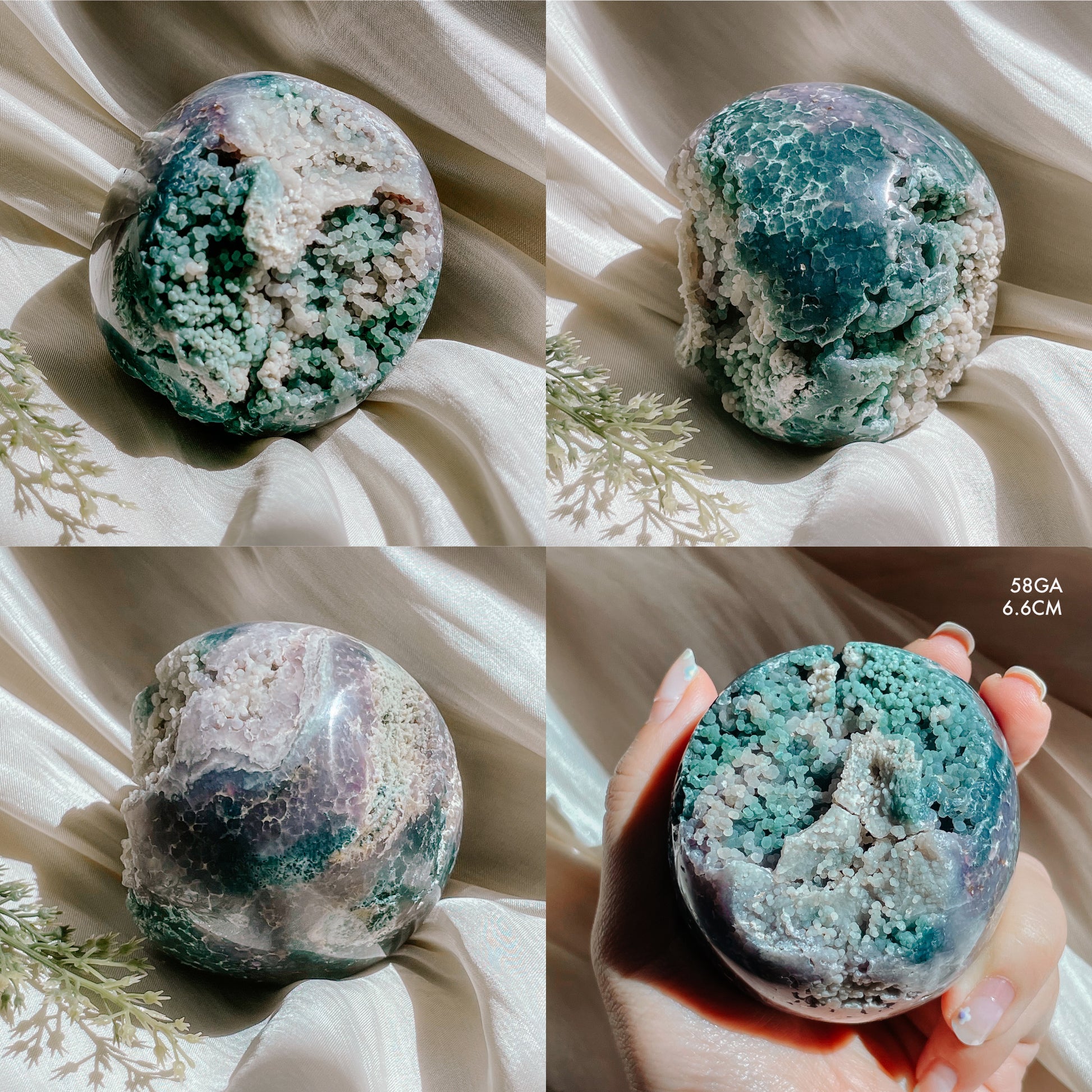 Grape Agate Boytroidal Sphere
