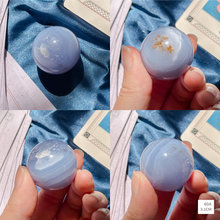 Load image into Gallery viewer, Blue Lace Agate Spheres
