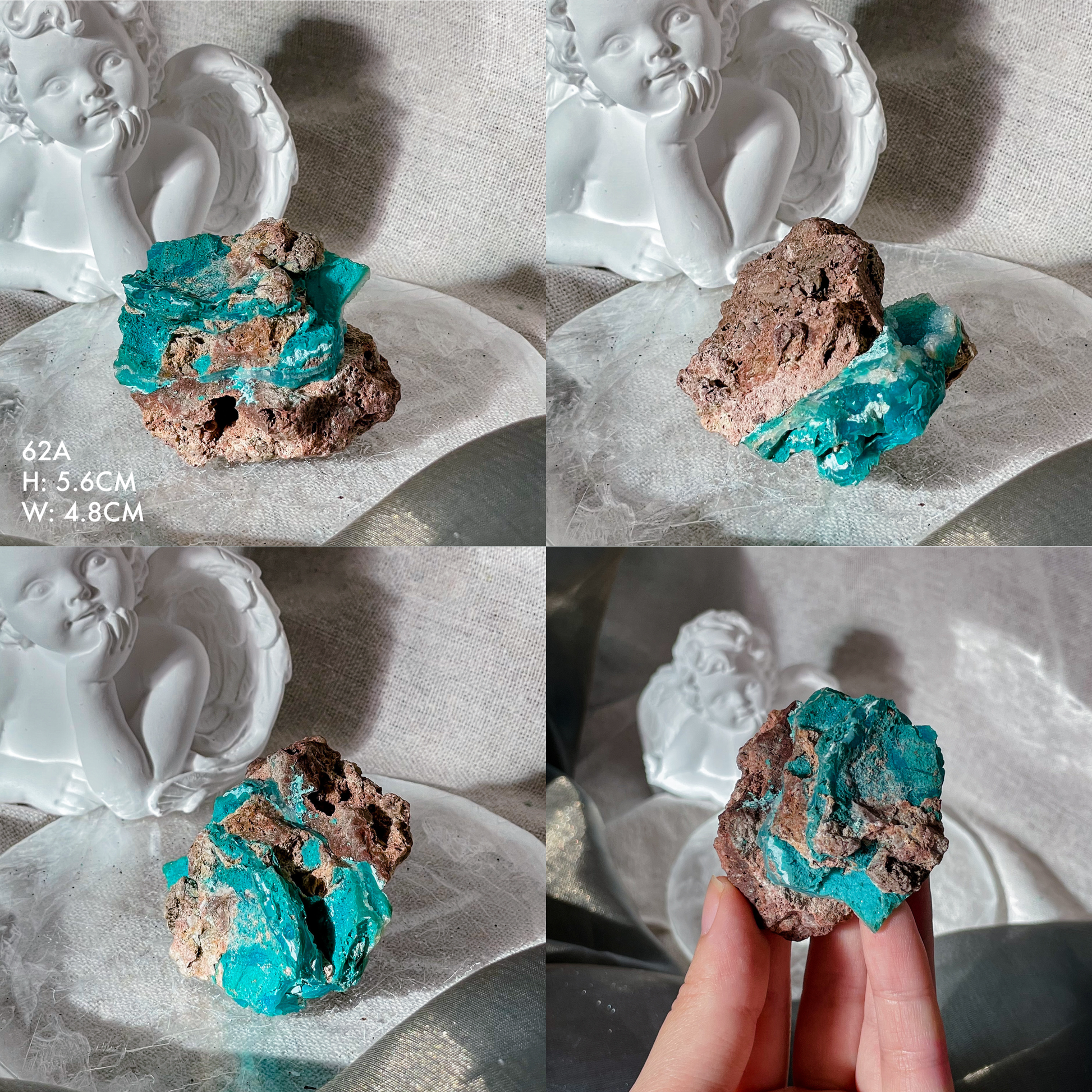 Druzy Chrysocolla on Matrix