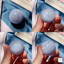 Load image into Gallery viewer, Blue Lace Agate Spheres
