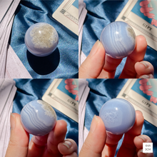 Load image into Gallery viewer, Blue Lace Agate Spheres
