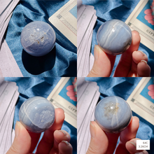 Load image into Gallery viewer, Blue Lace Agate Spheres
