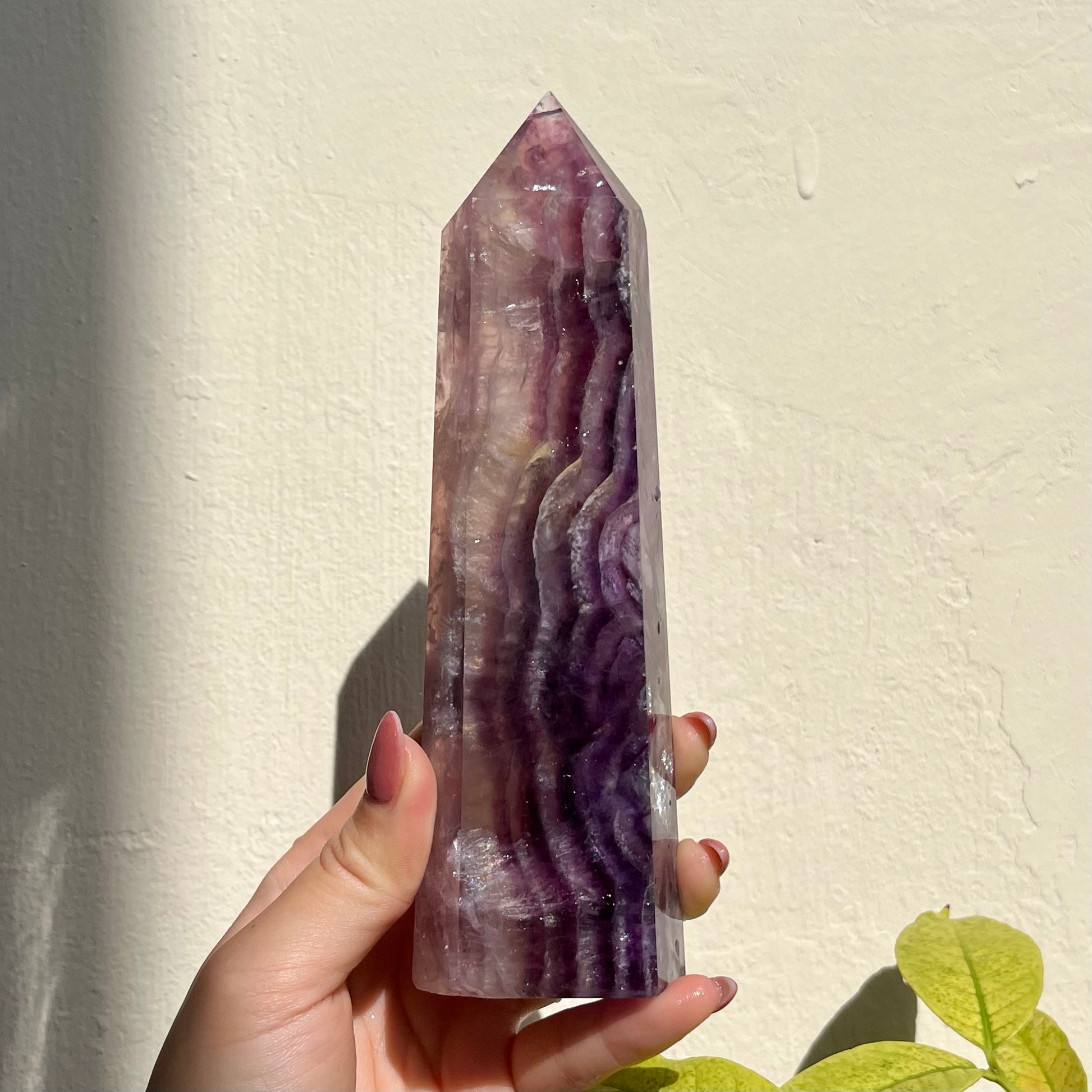 Banded Galaxy Fluorite Tower