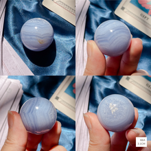 Load image into Gallery viewer, Blue Lace Agate Spheres

