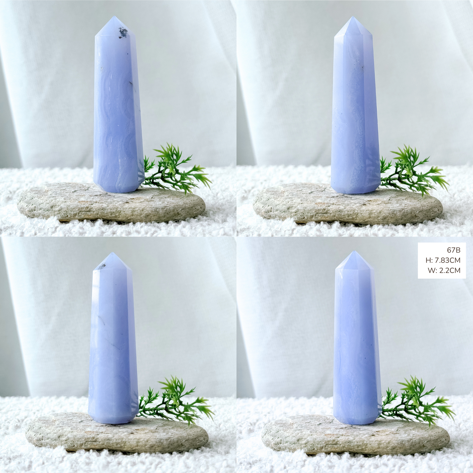Blue Lace Agate Towers